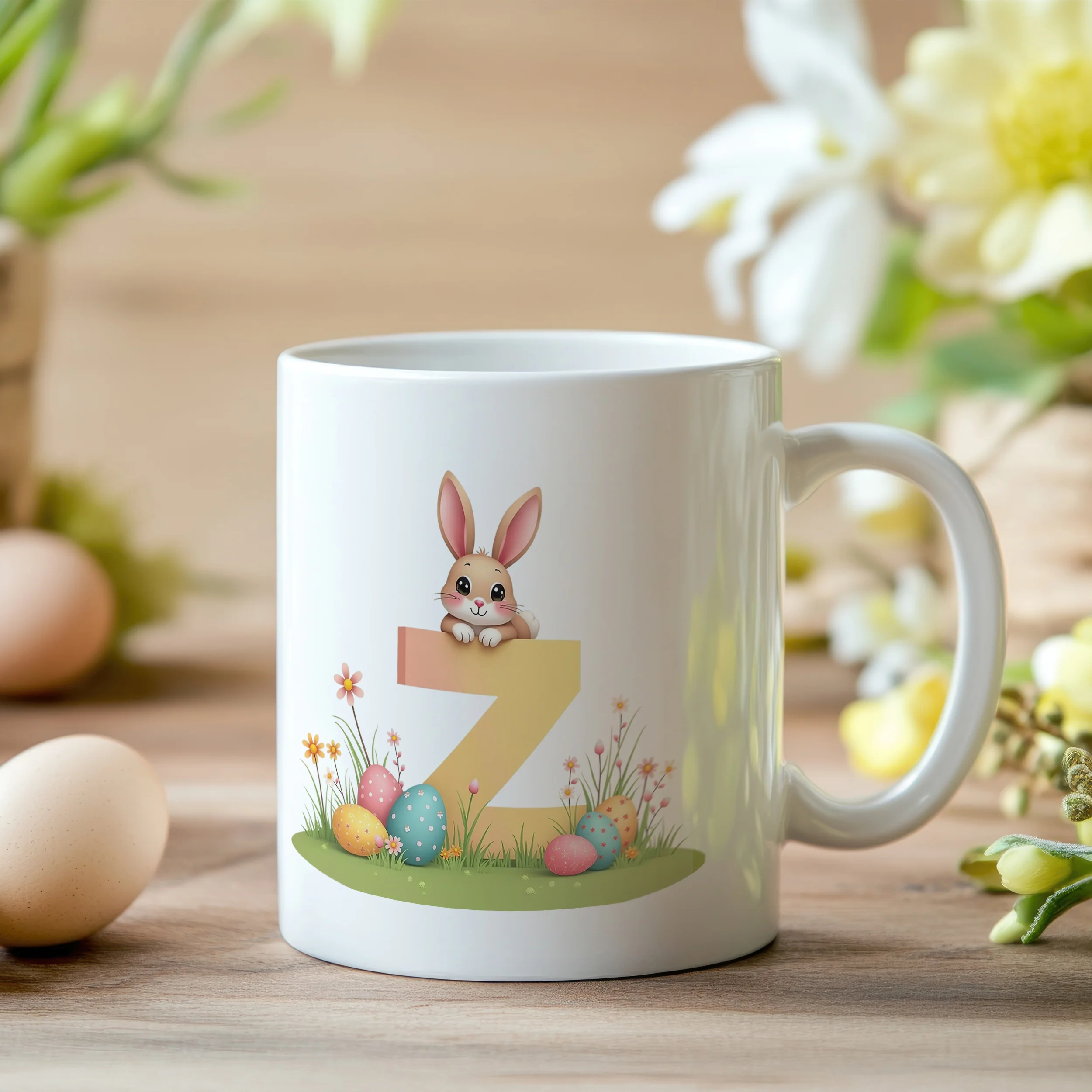Tasse Hase mit Buchstaben Z - Image 2