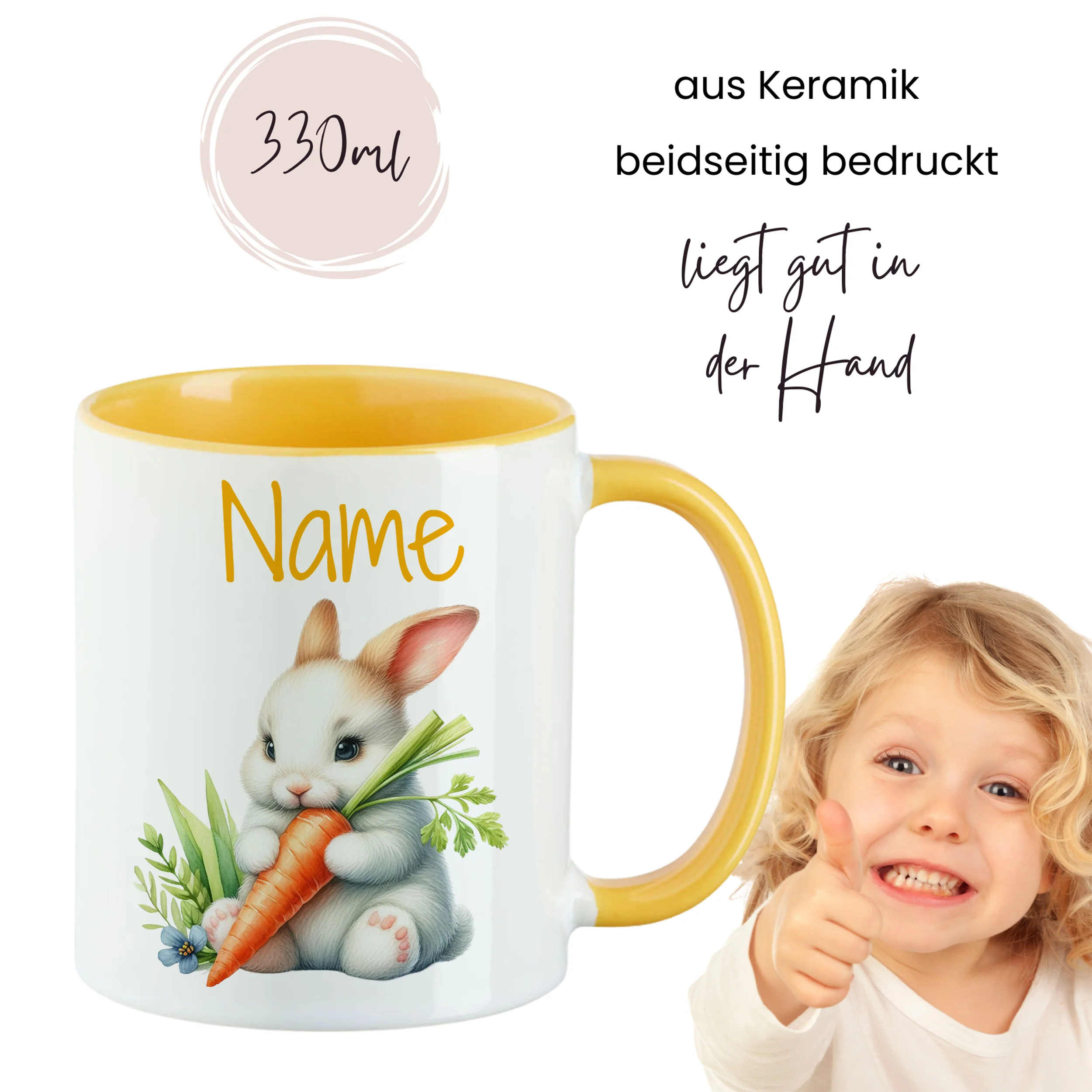 Tasse Hase mit Karotte - Image 4