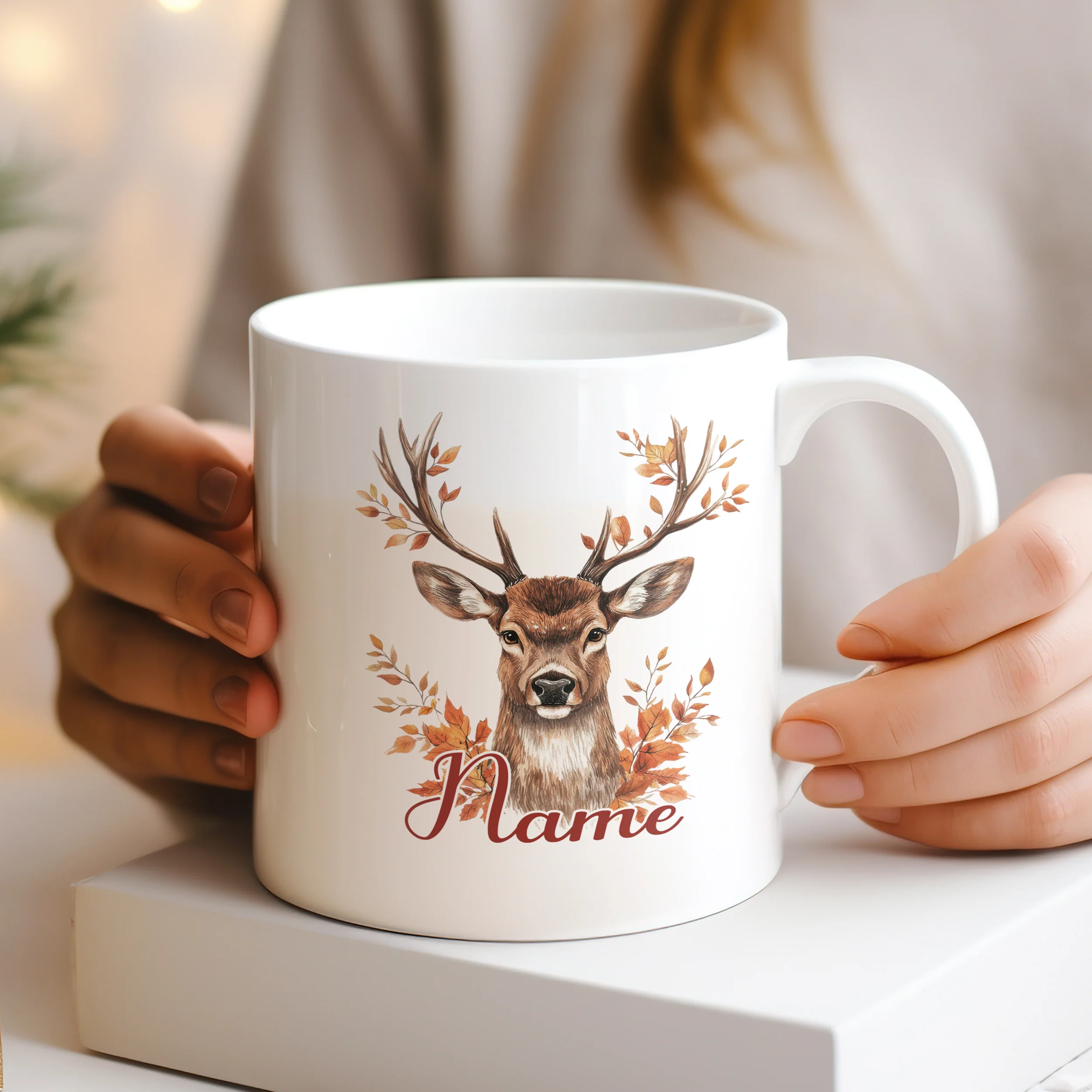 Tasse Hirsch im Herbst - Image 3