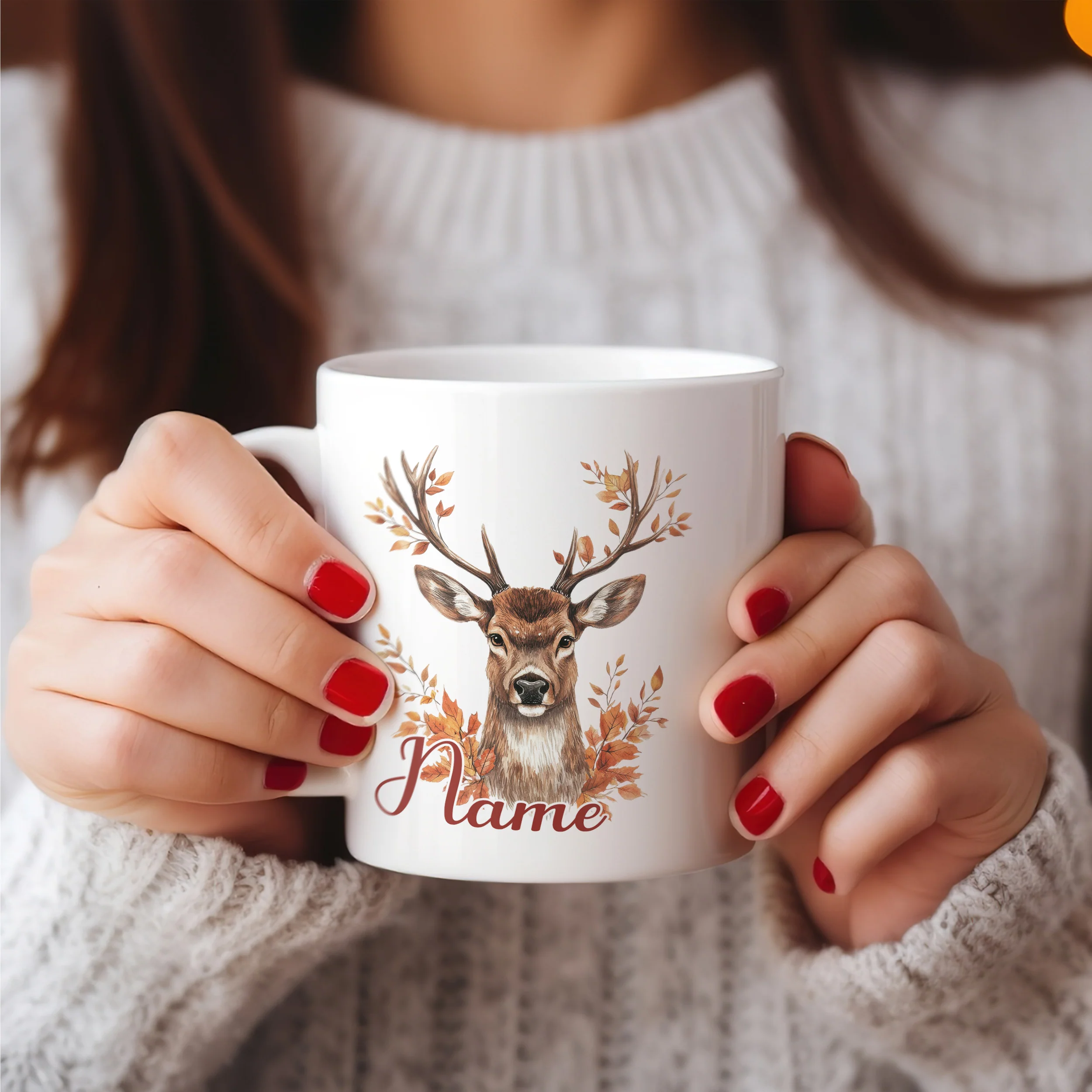 Tasse Hirsch im Herbst - Image 4