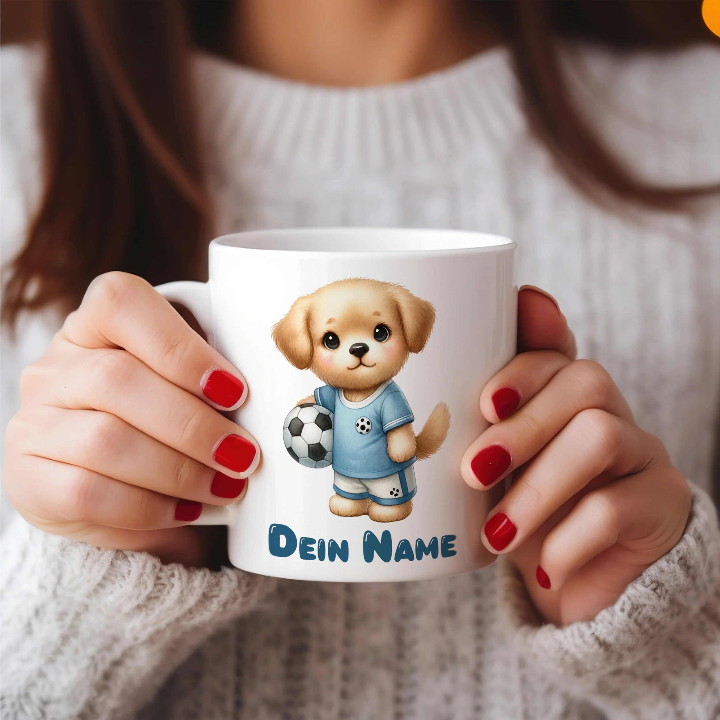 Tasse Hund mit Fußball - Image 4