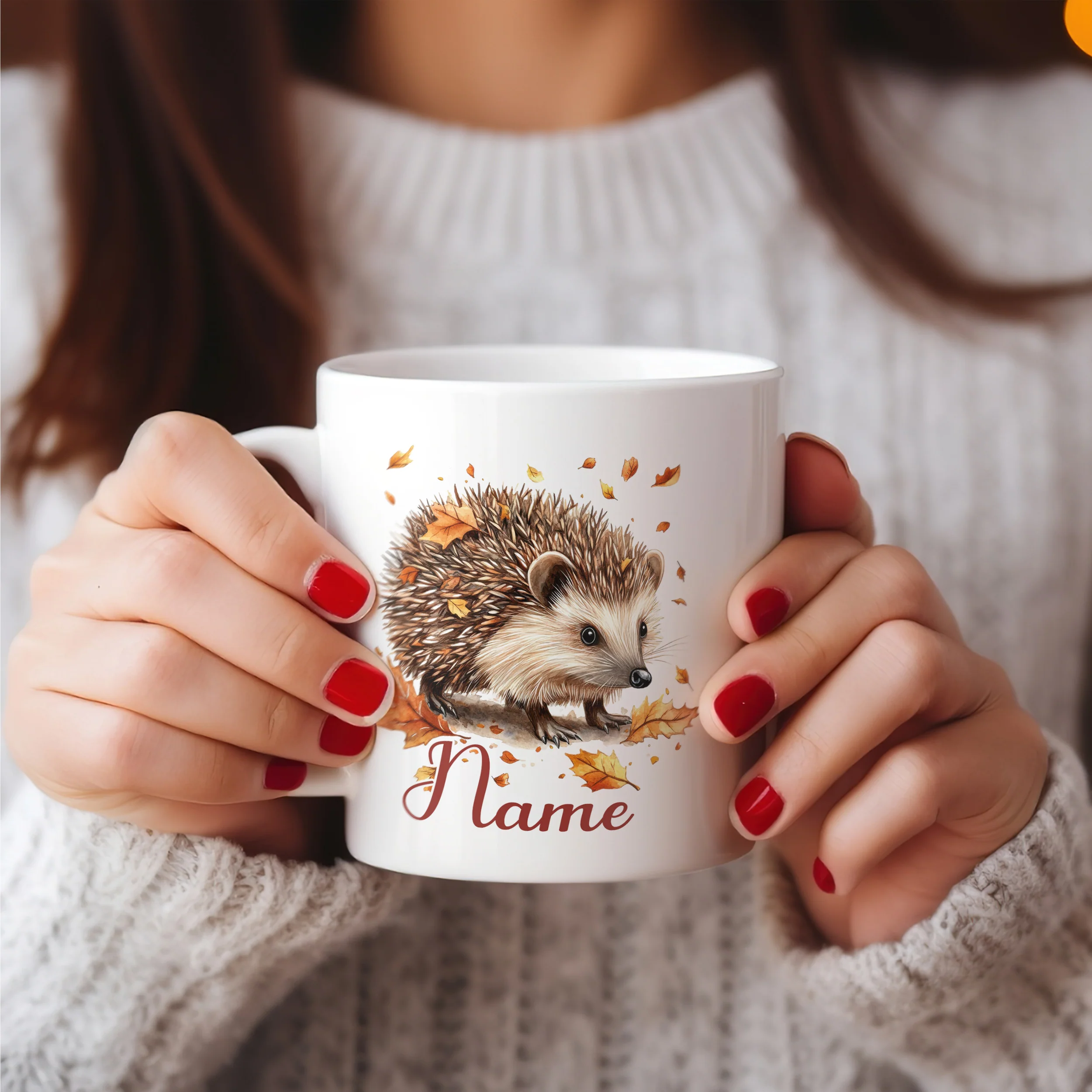 Tasse Igel im Herbst - Image 4