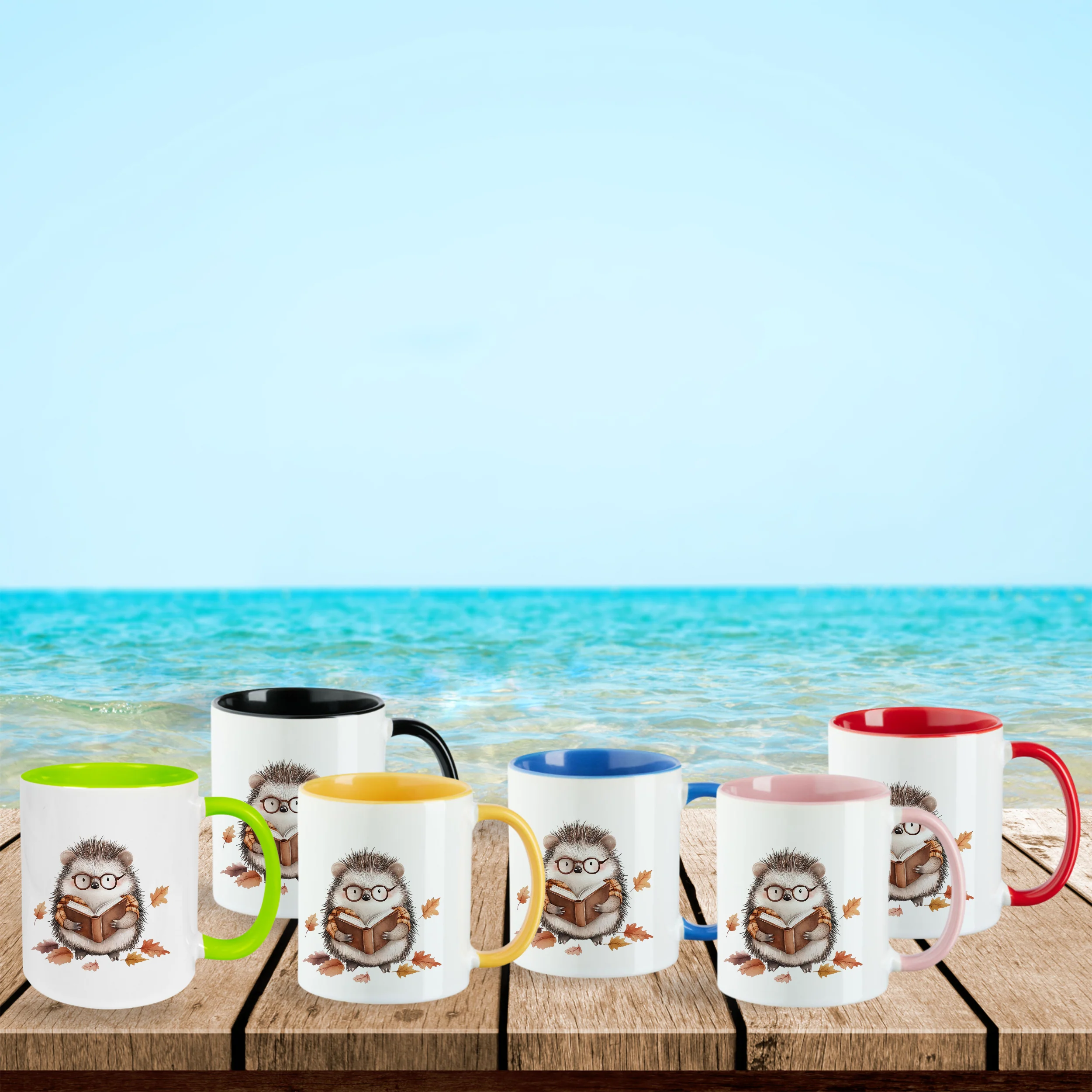 Tasse Igel mit Buch - Image 2
