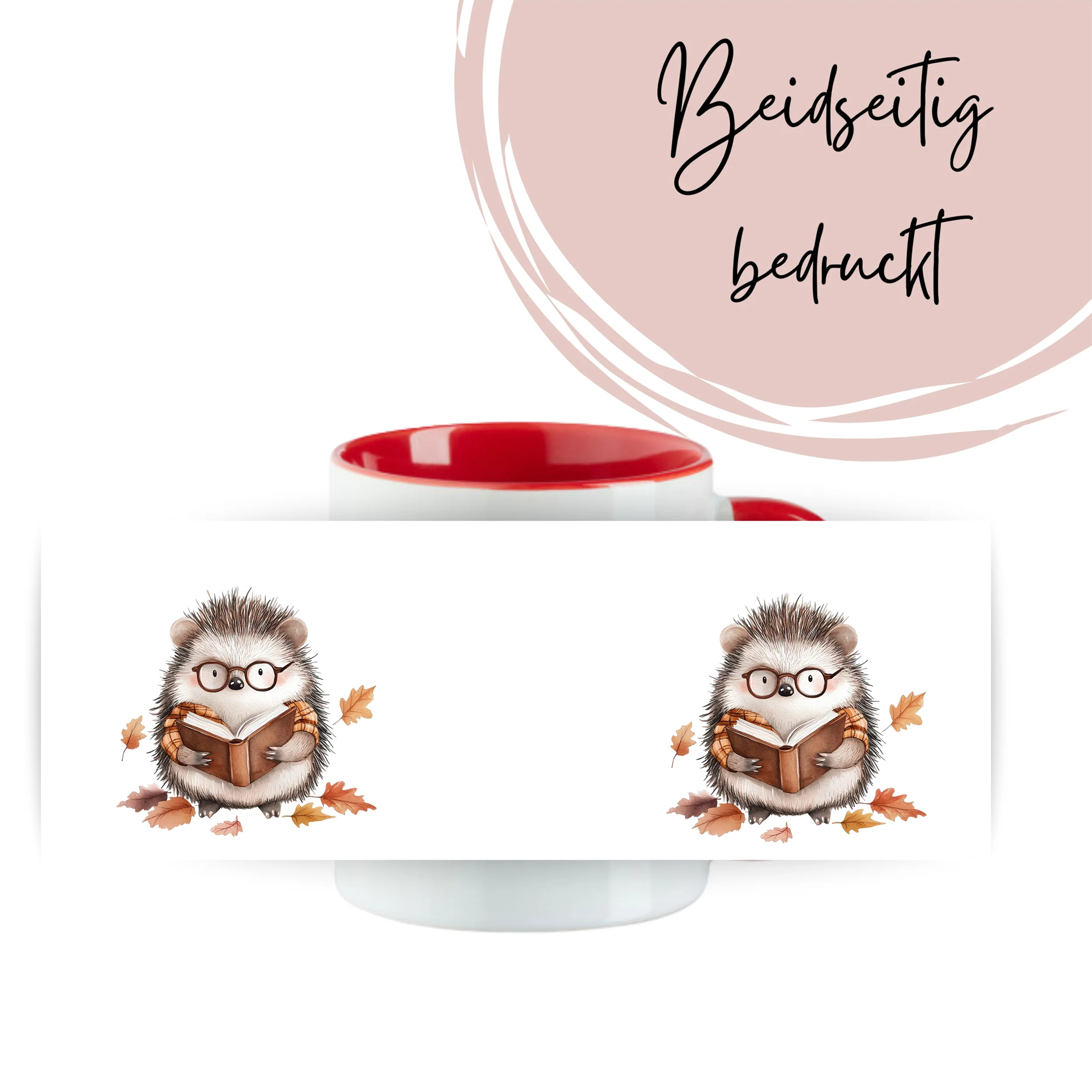 Tasse Igel mit Buch - Image 3