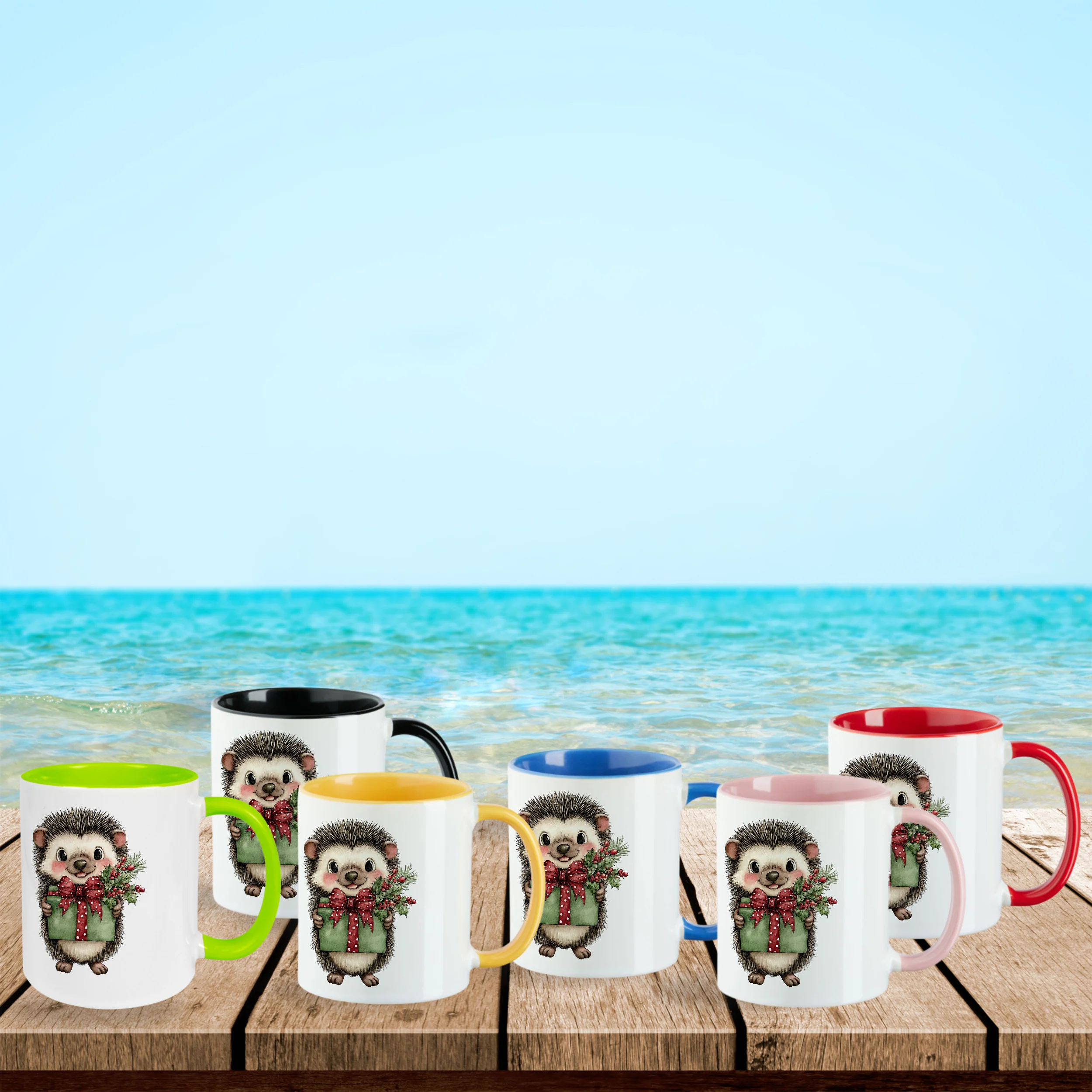 Tasse Igel mit Geschenk - Image 2