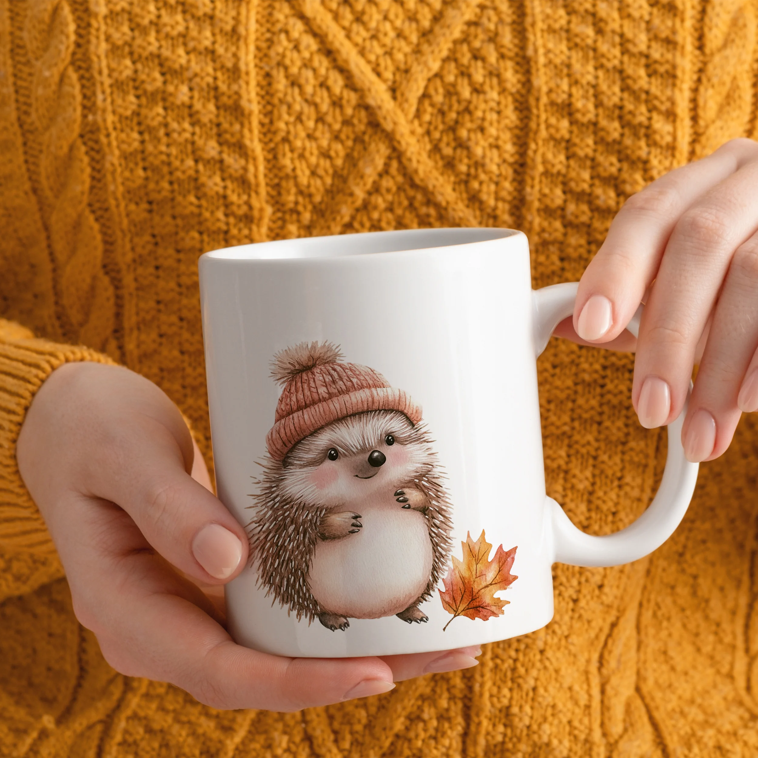 Tasse Igel mit Mütze - Image 2