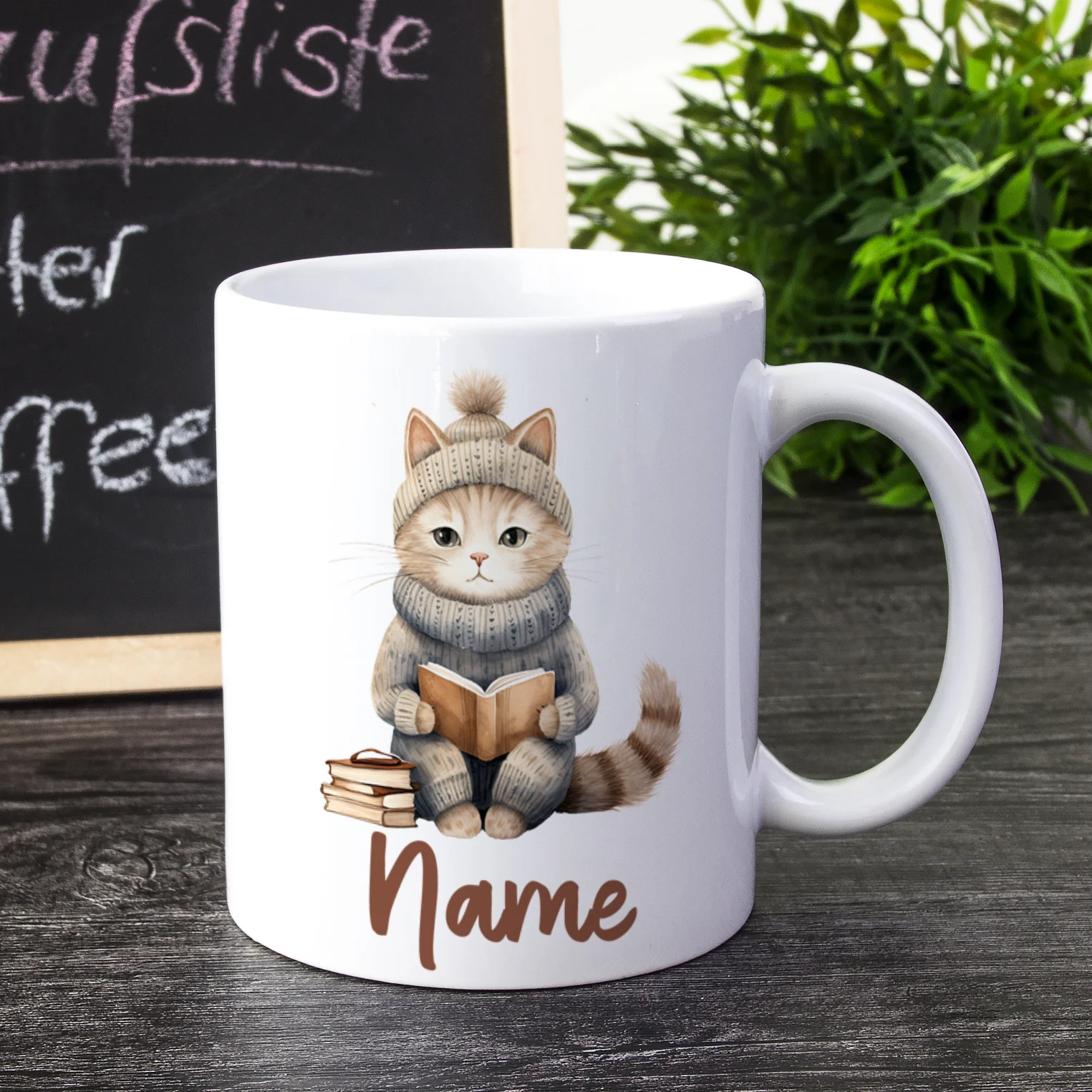 Tasse Katze im Winter - Gemütliche Lesestunden - Image 2