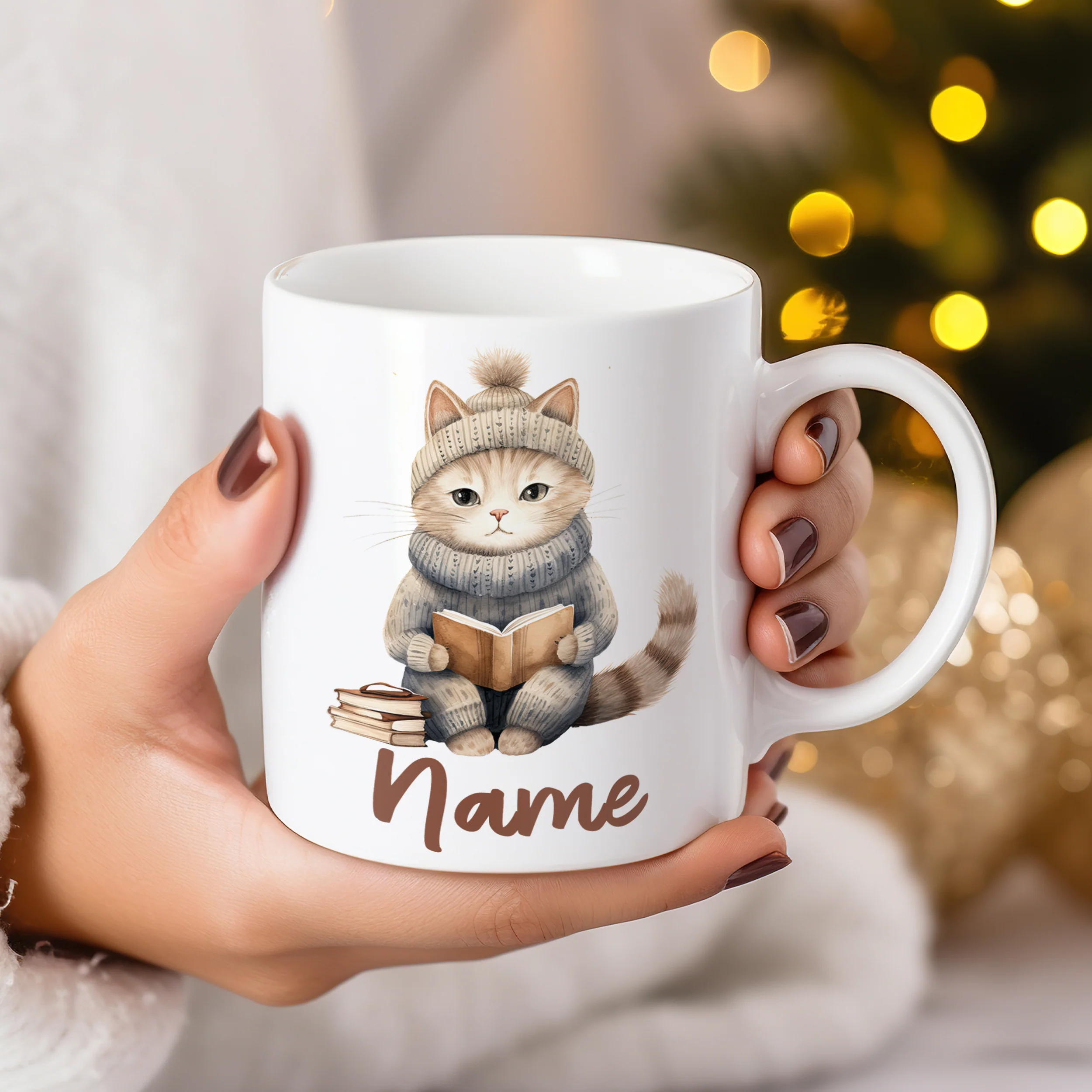 Tasse Katze im Winter - Gemütliche Lesestunden - Image 3