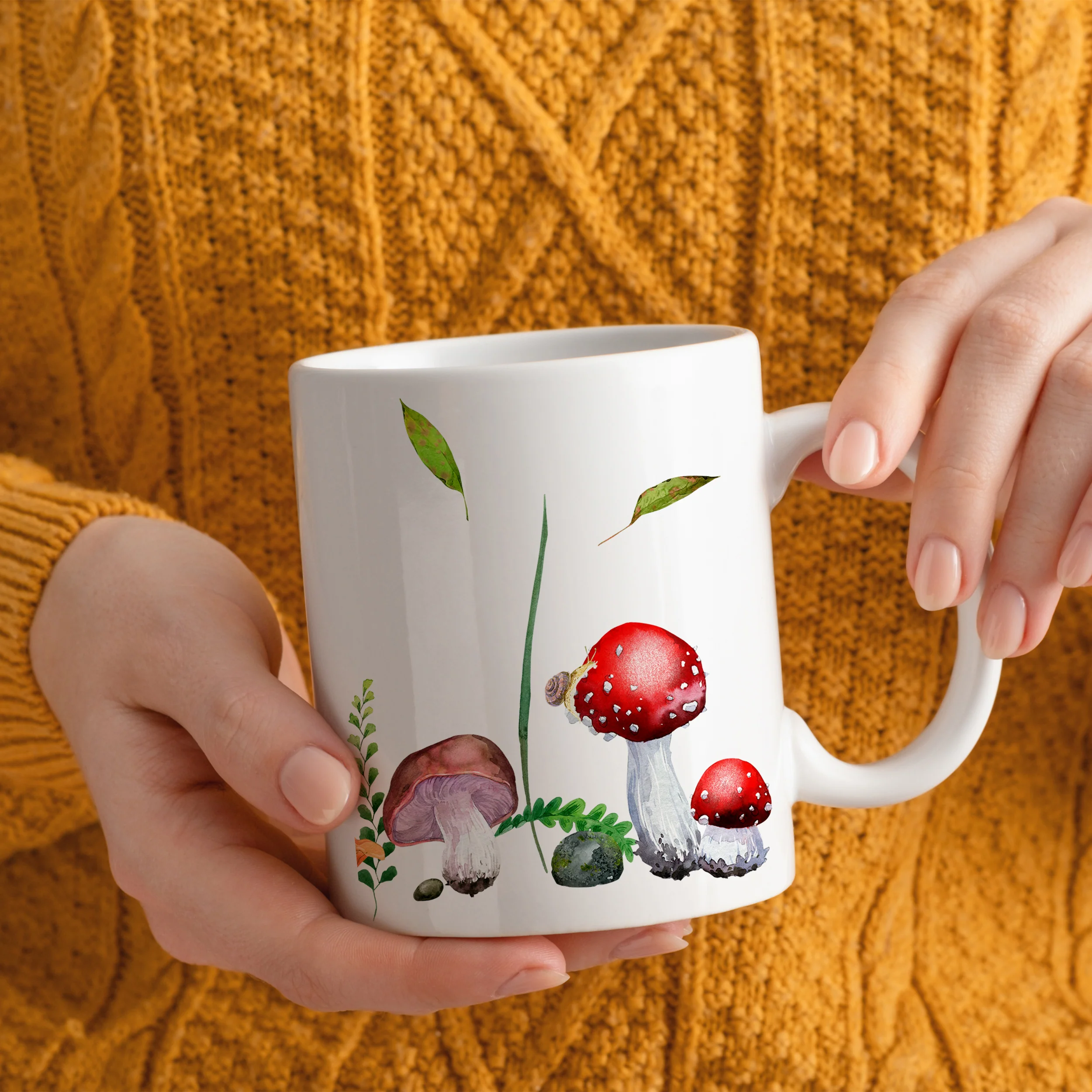 Tasse Keramik mit Pilz-Motiv - Image 2