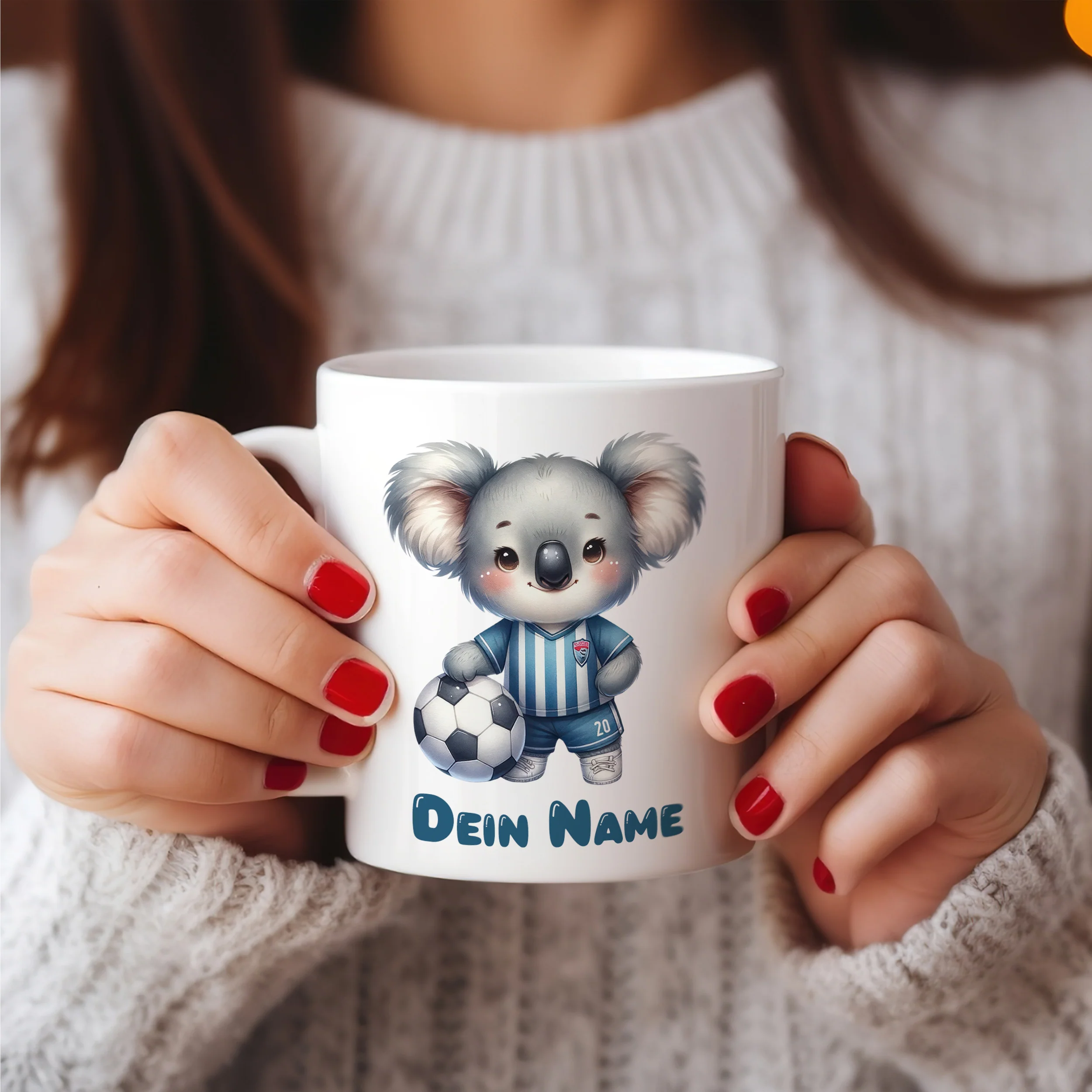 Tasse Koala mit Fußball - Image 4