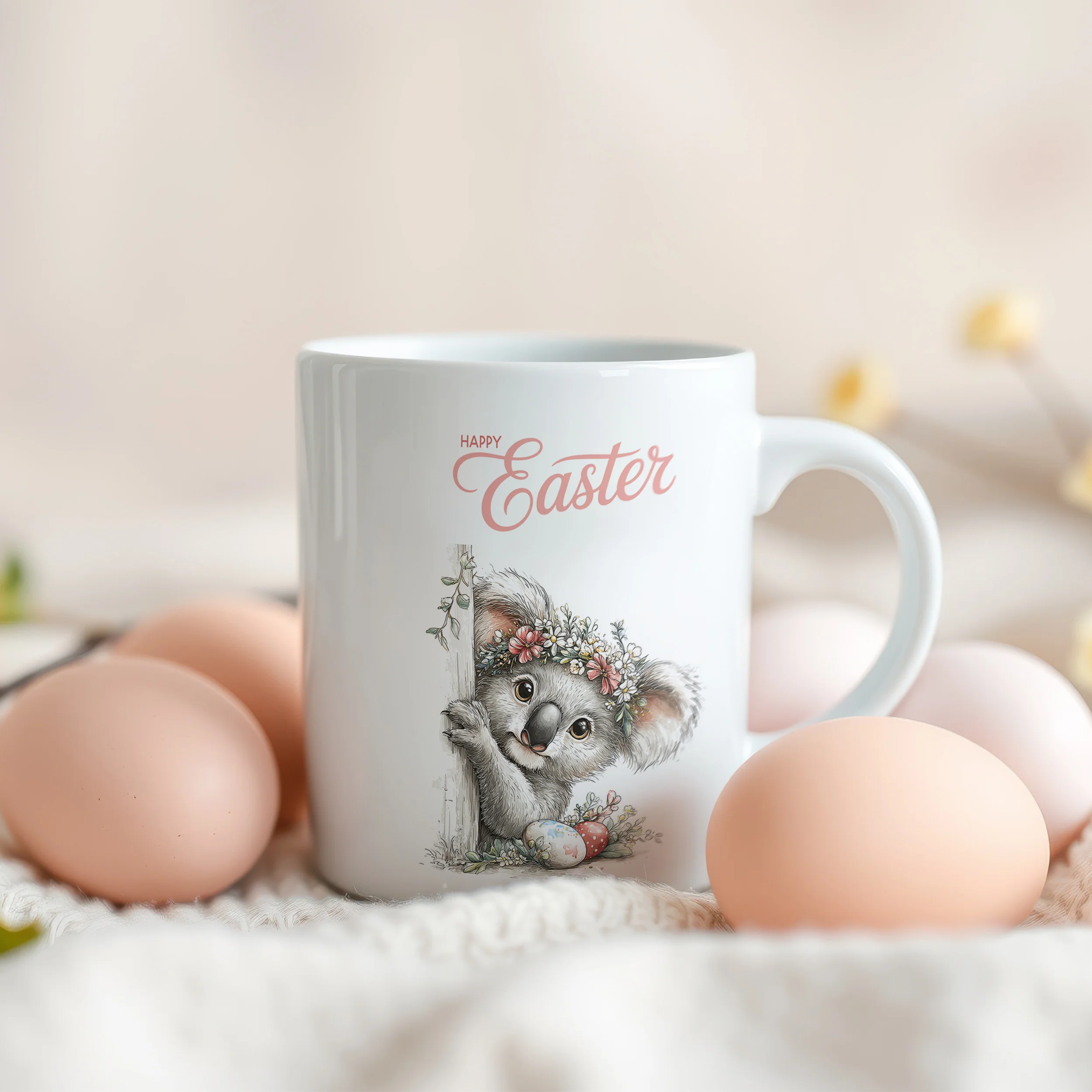 Tasse Koala mit Ostermotiv - Image 3
