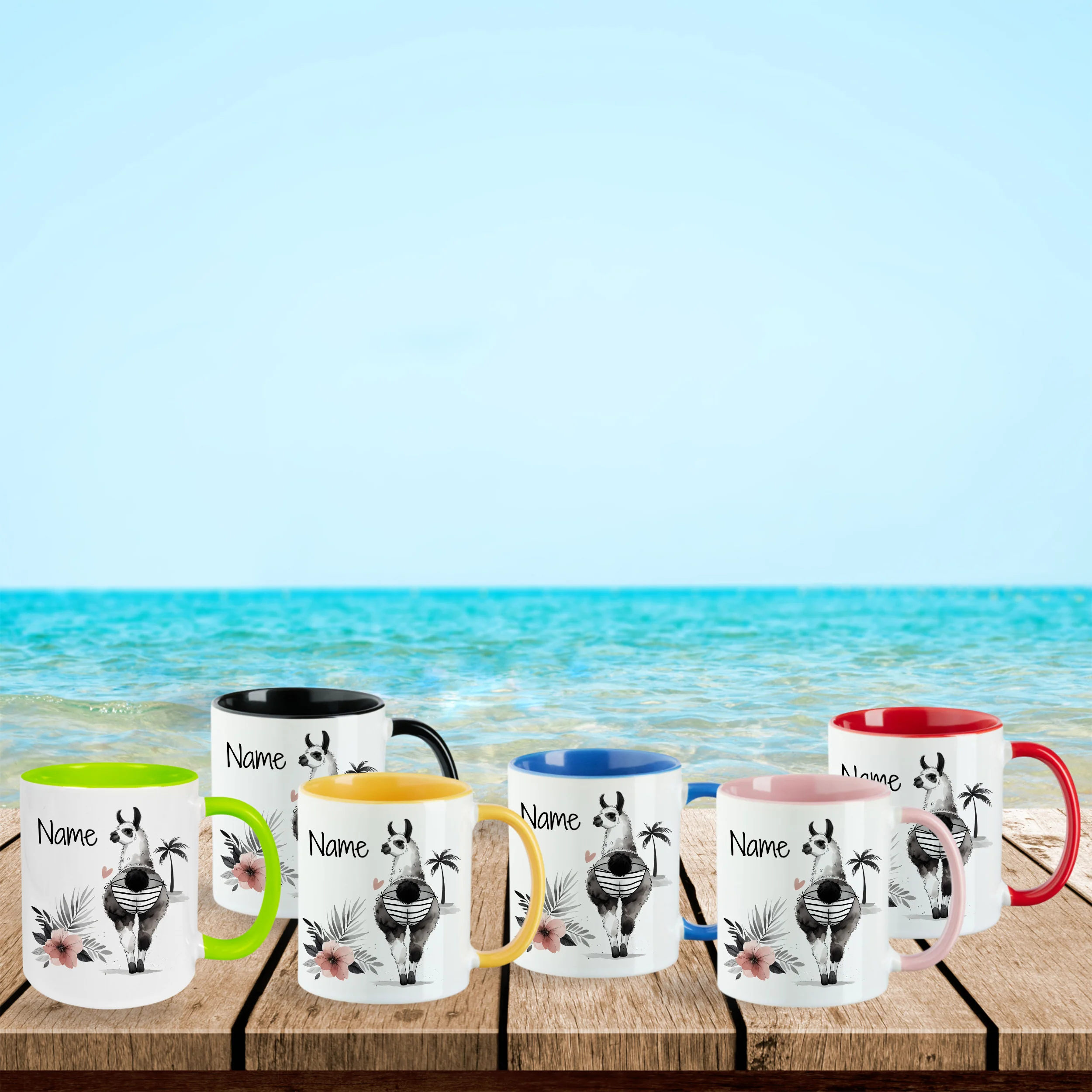 Tasse Lama mit Wunschtext - Image 3