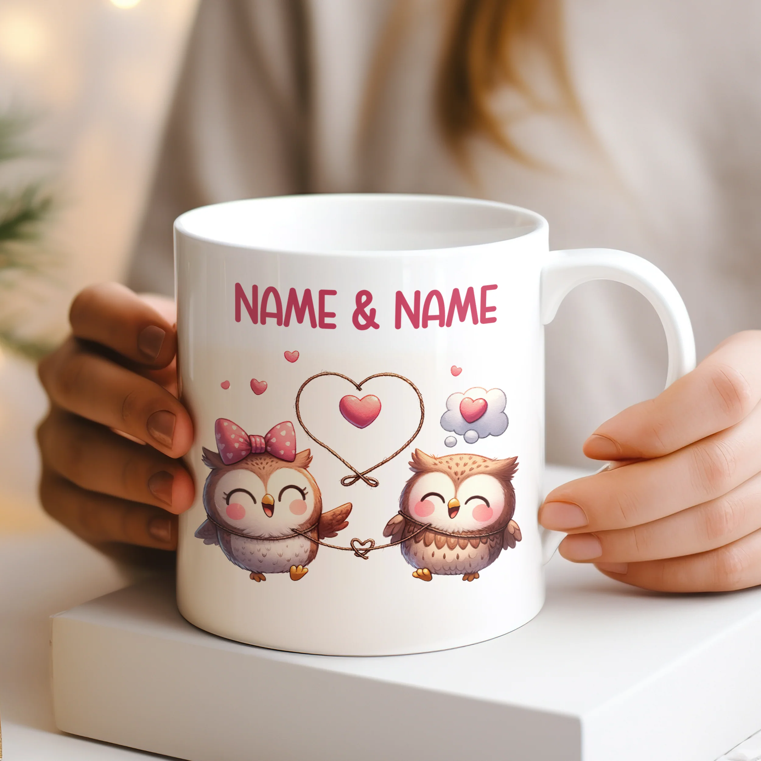 Tasse mit Eulen - Für verliebte Herzen - Image 2