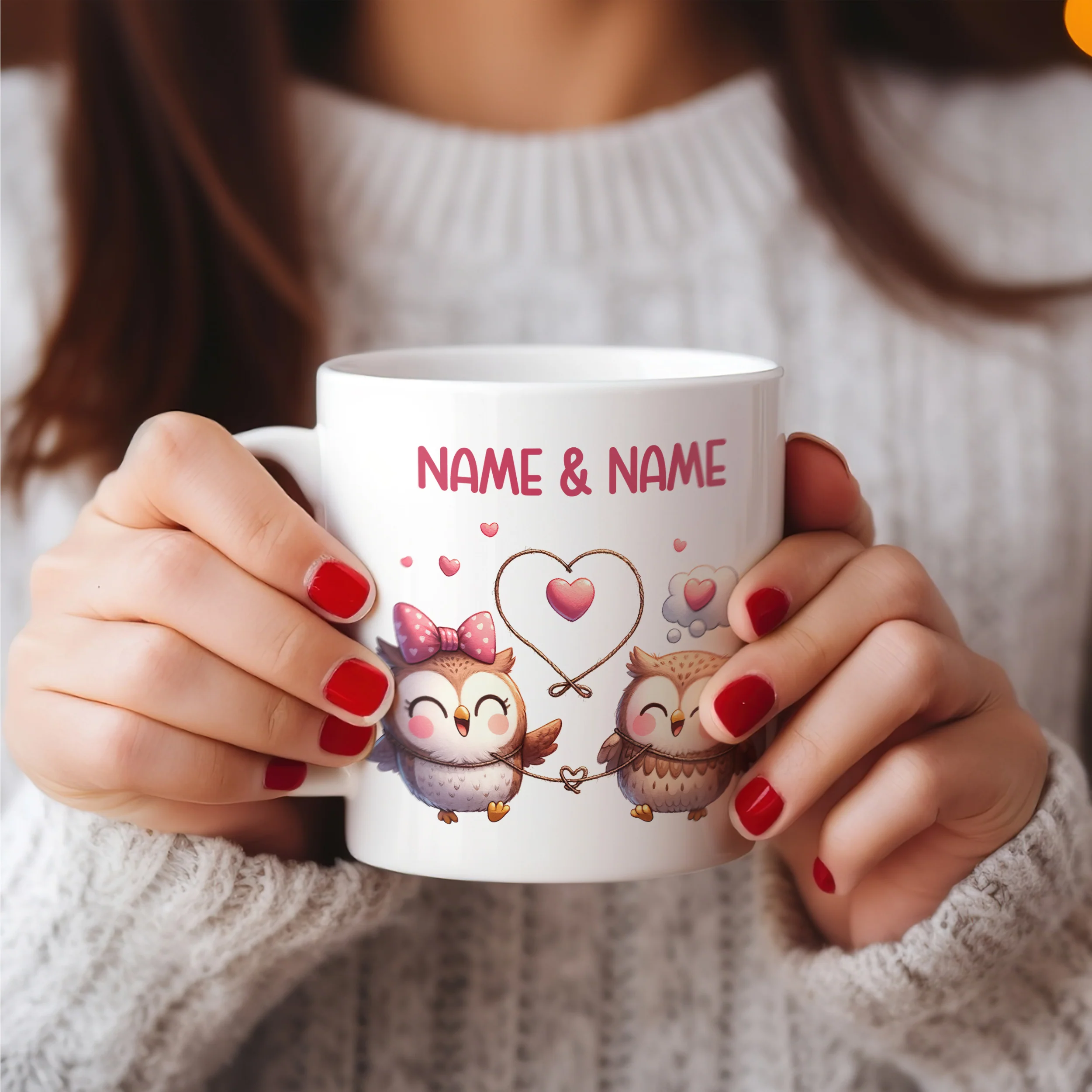 Tasse mit Eulen - Für verliebte Herzen - Image 4