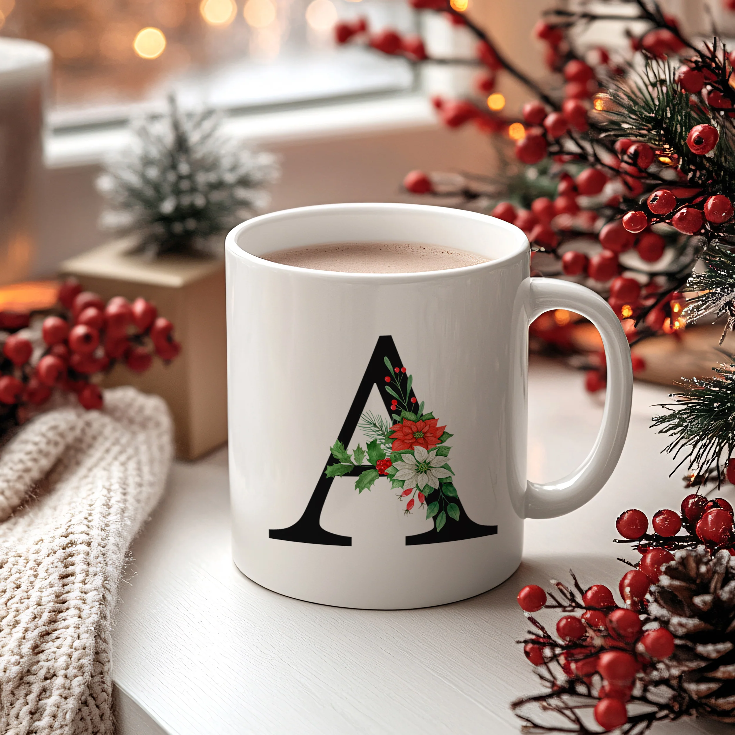 Tasse mit floralem A - Image 2