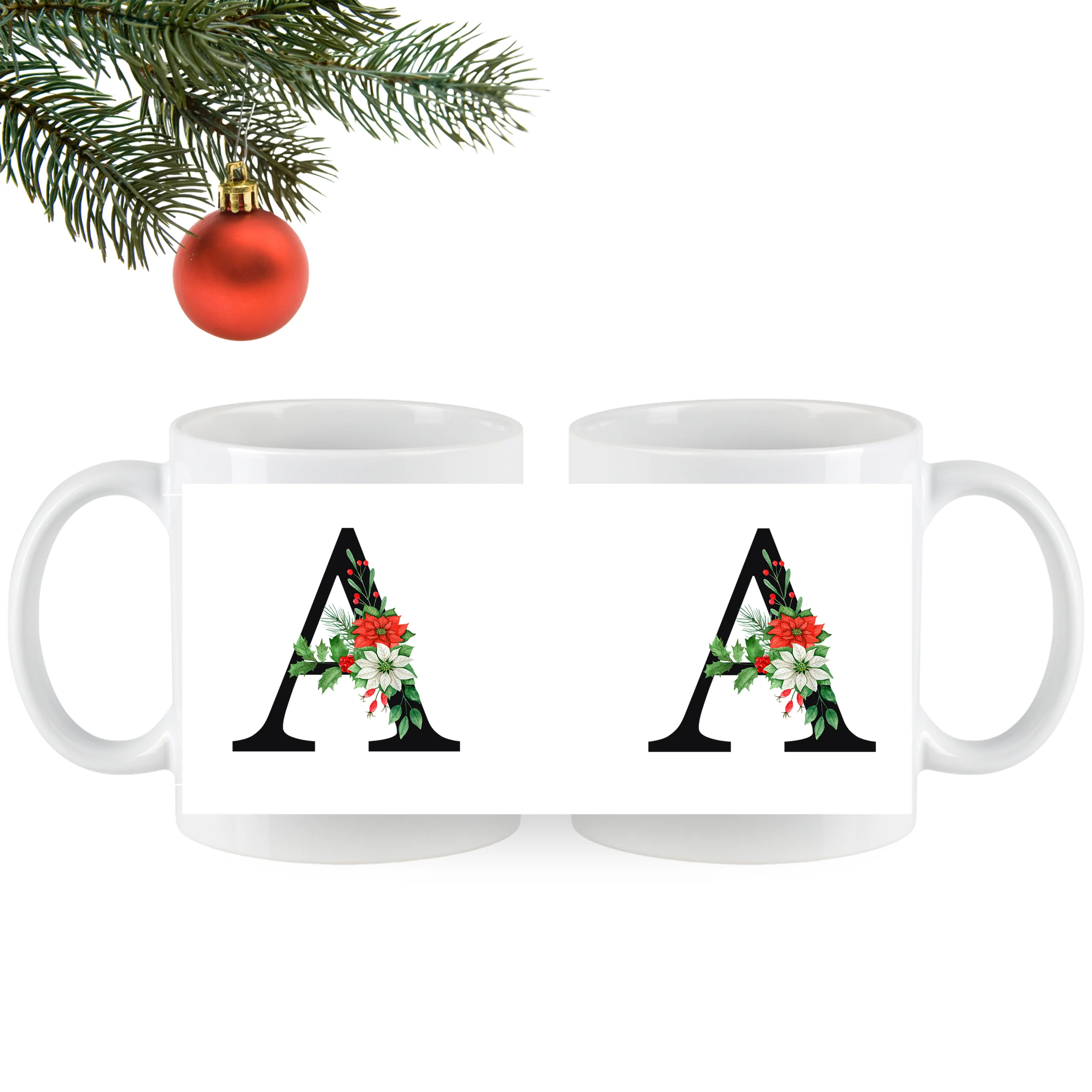 Tasse mit floralem A - Image 4