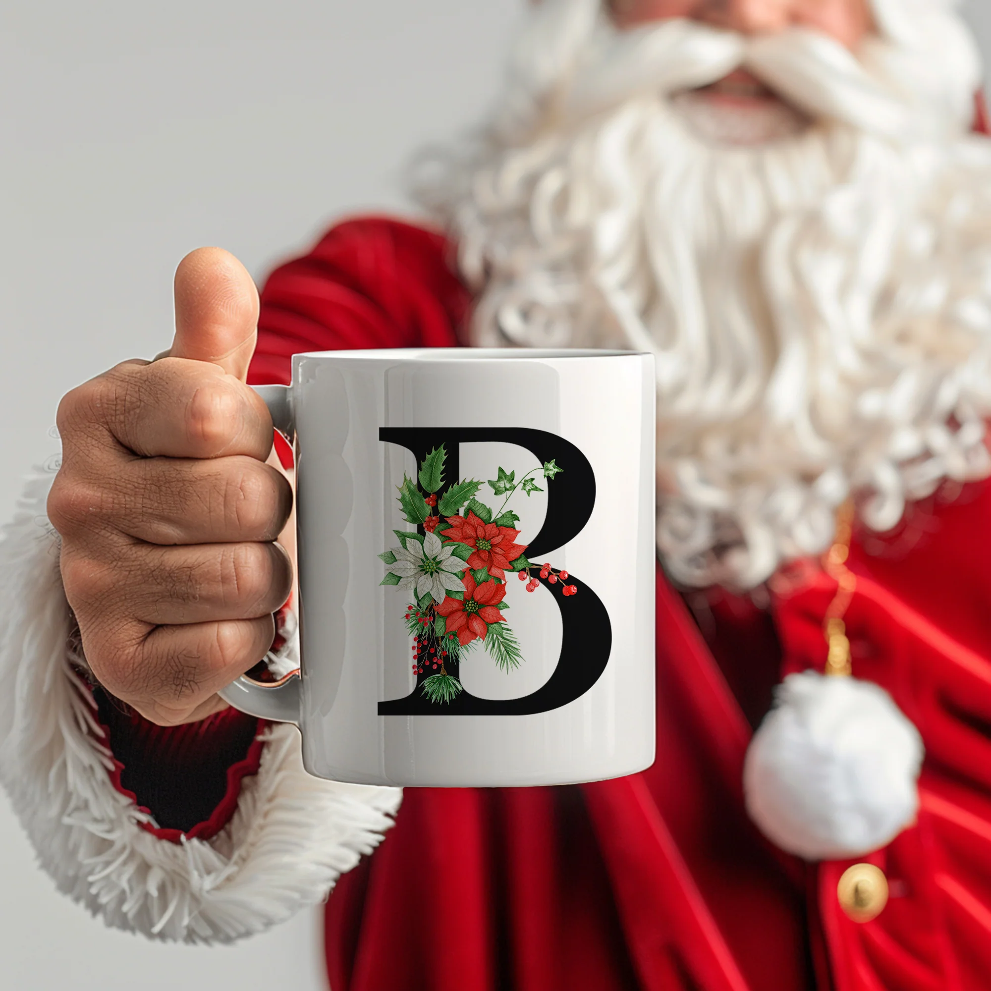 Tasse mit floralem B - Image 3