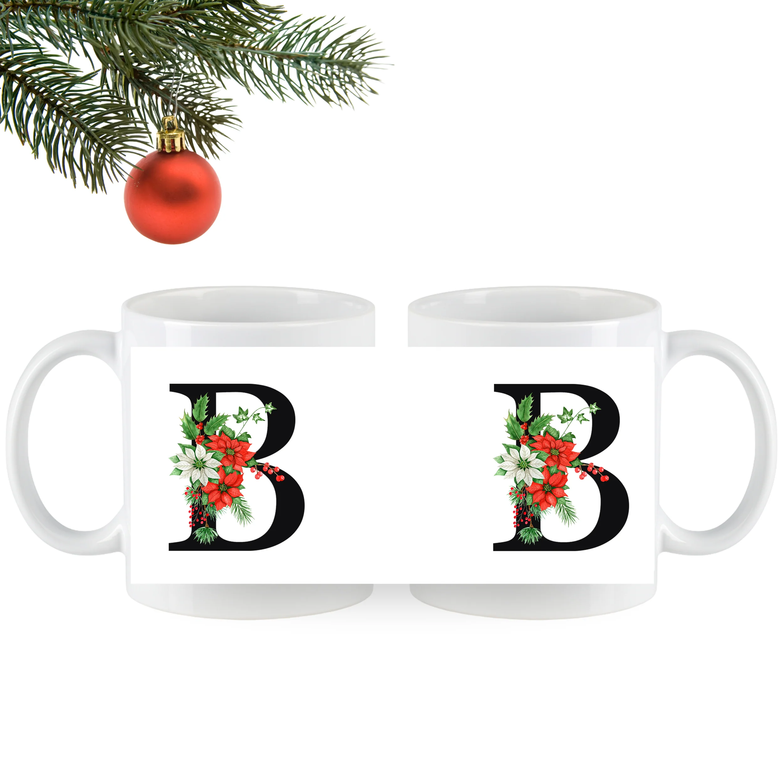 Tasse mit floralem B - Image 4