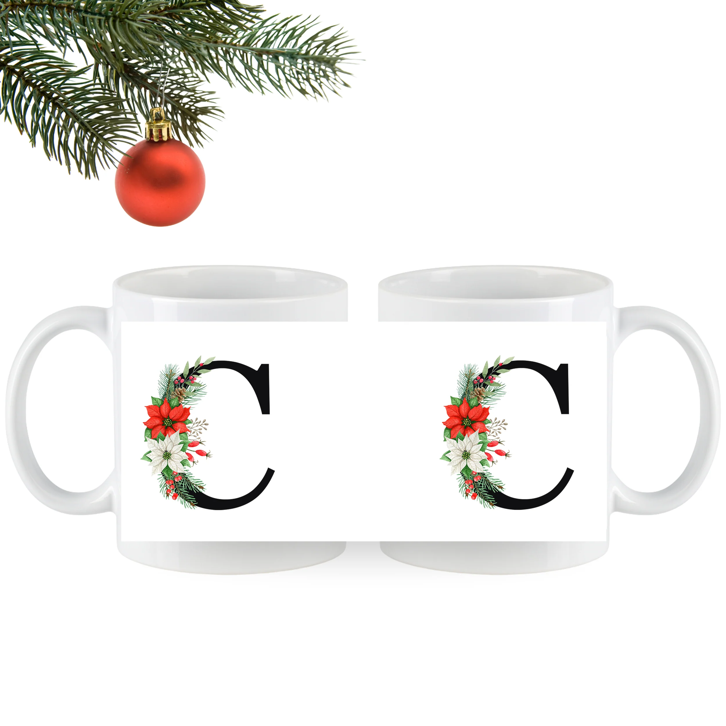 Tasse mit floralem C - Image 4