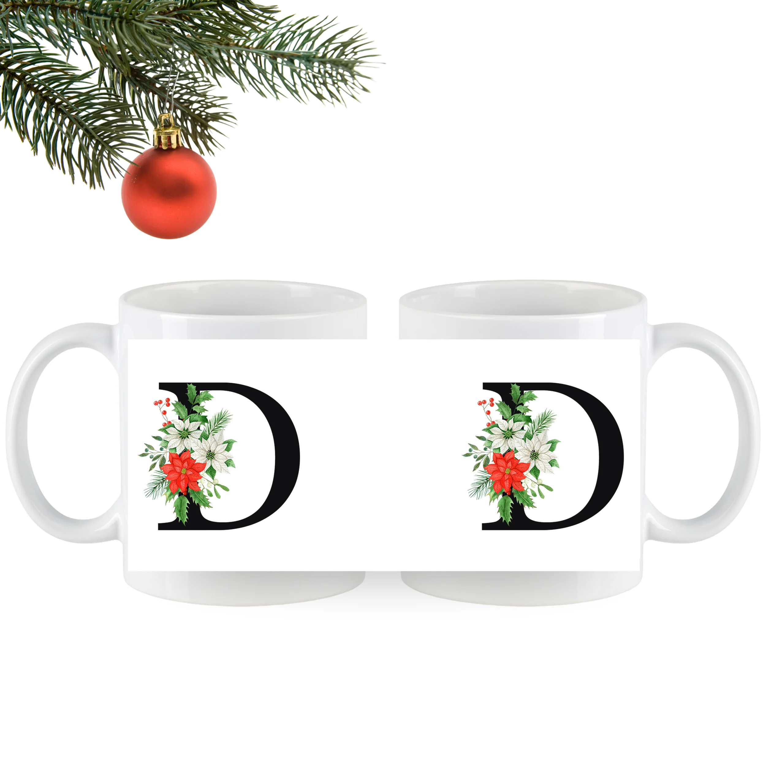 Tasse mit floralem D - Image 4