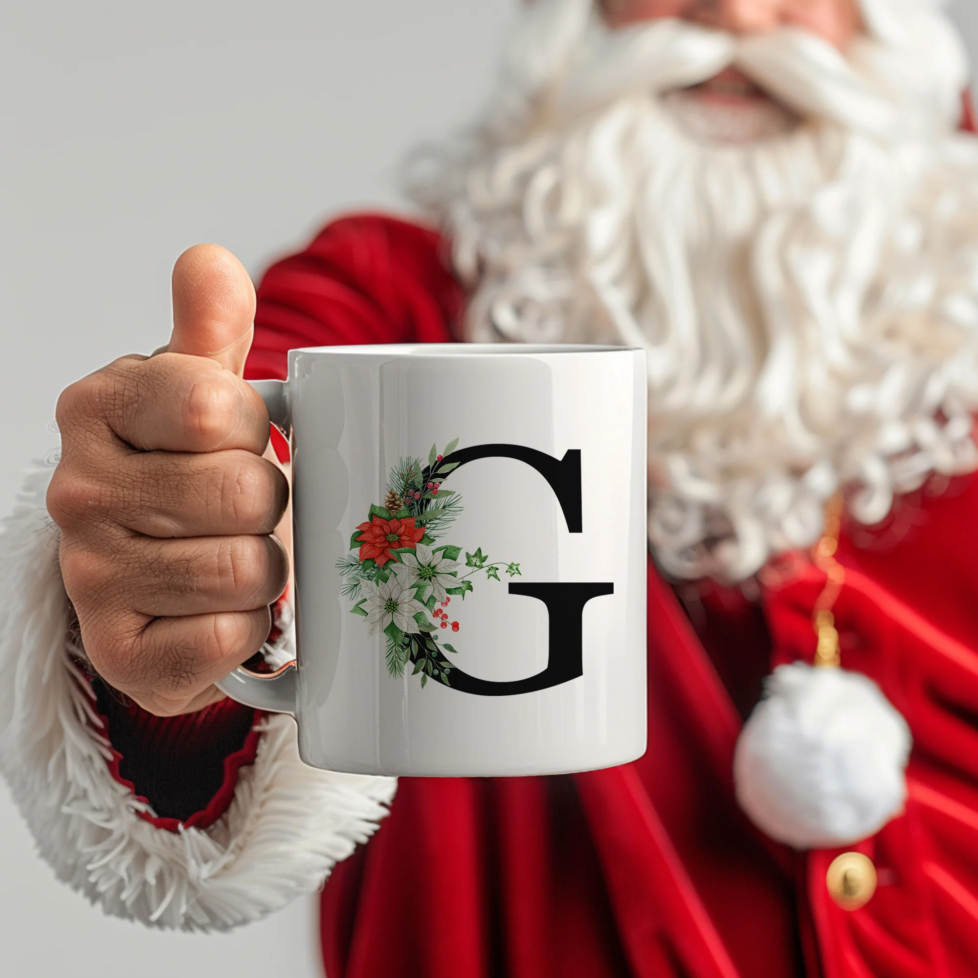 Tasse mit floralem G - Image 3
