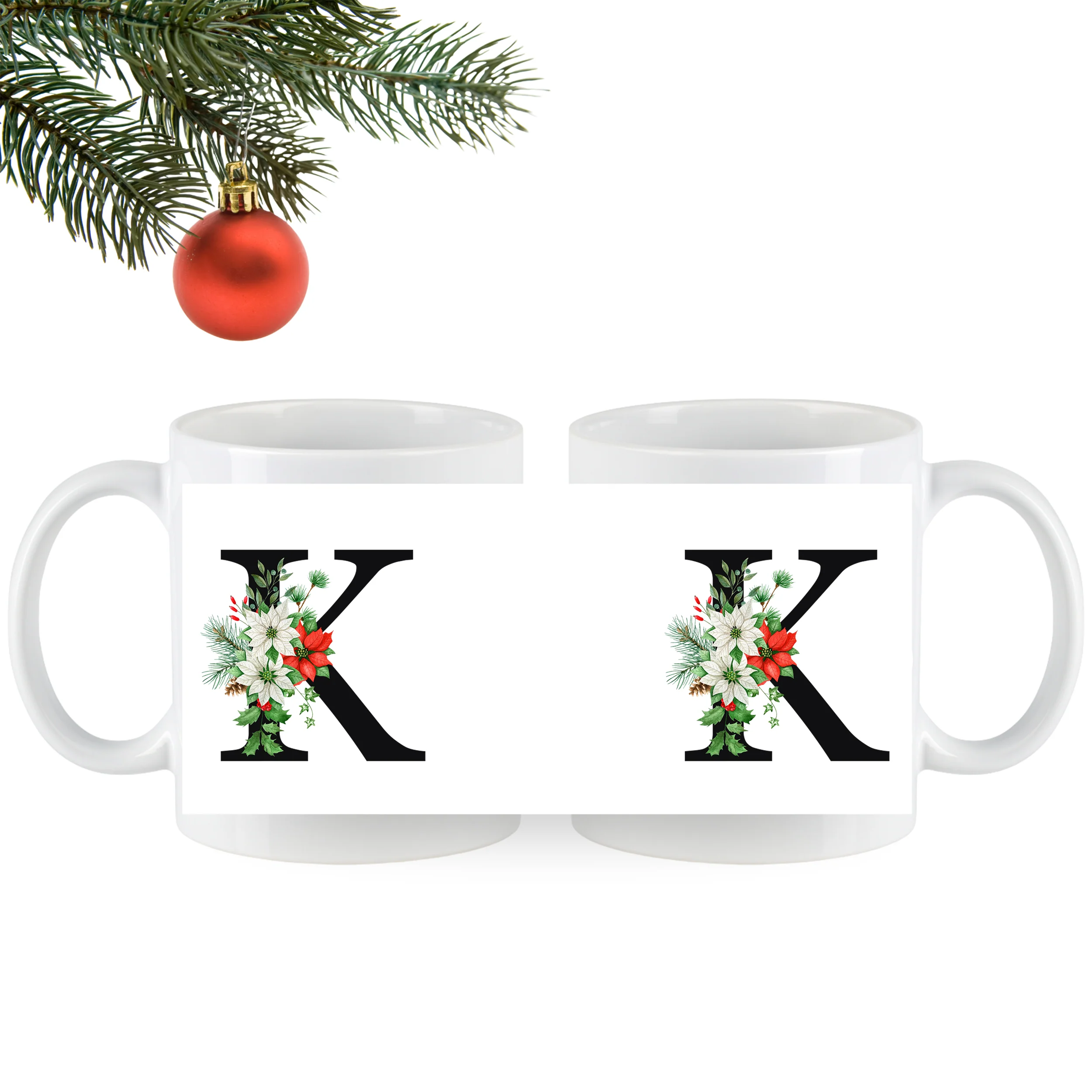 Tasse mit floralem K - Image 4