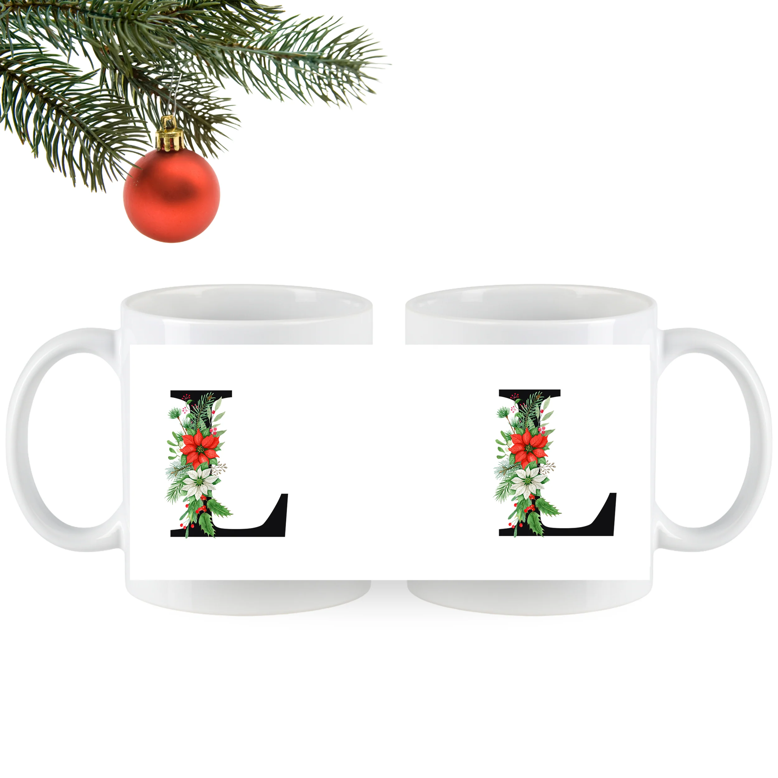 Tasse mit floralem L - Image 4