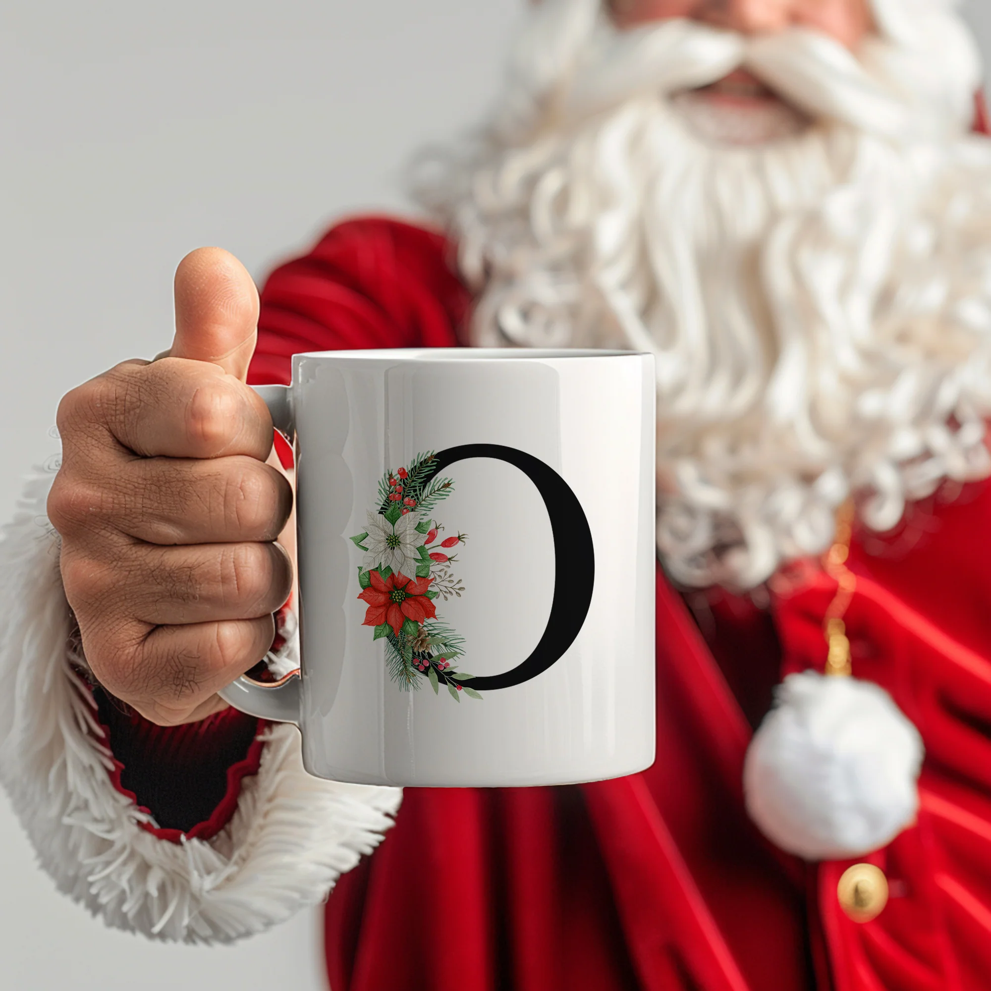 Tasse mit floralem O - Image 3