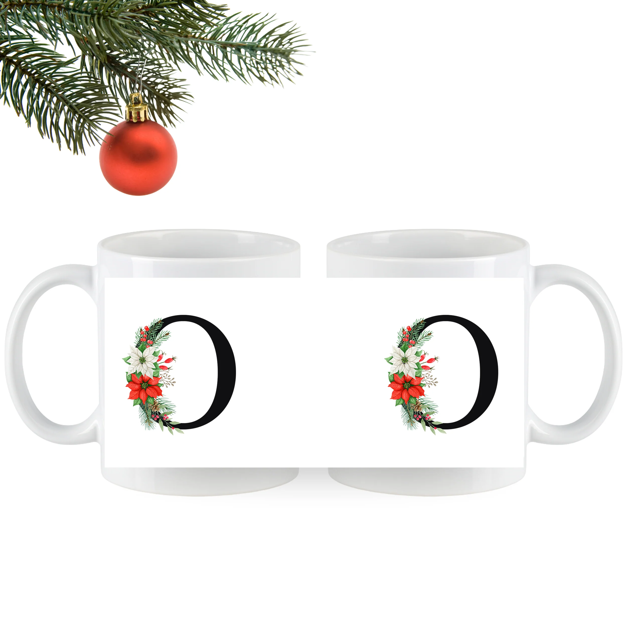 Tasse mit floralem O - Image 4