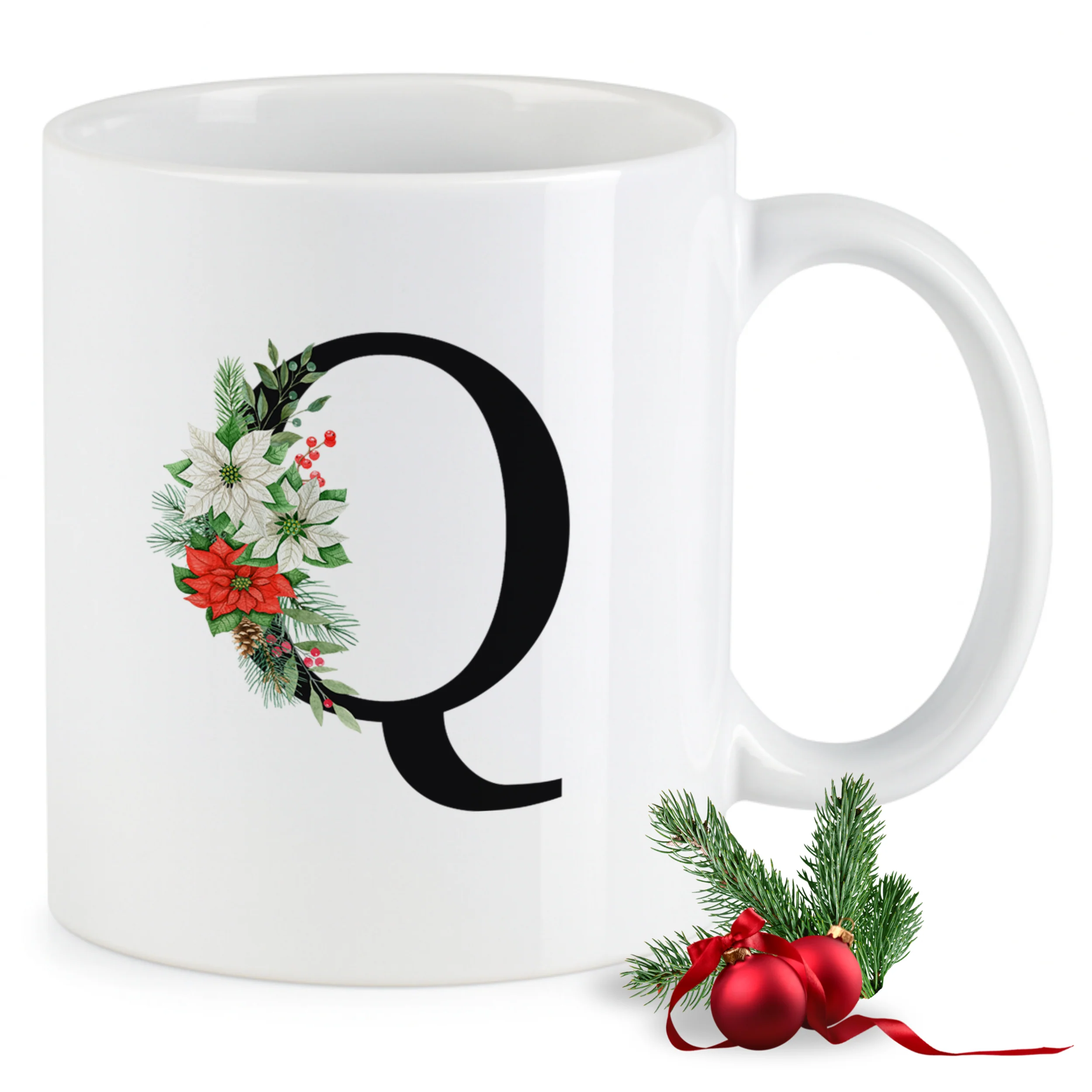 Tasse mit floralem Q