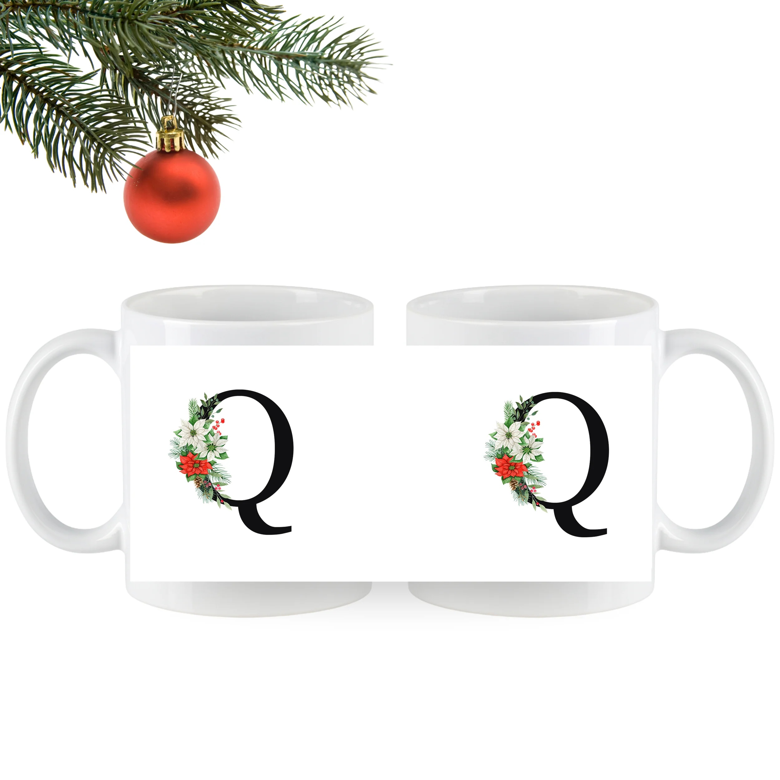 Tasse mit floralem Q - Image 4