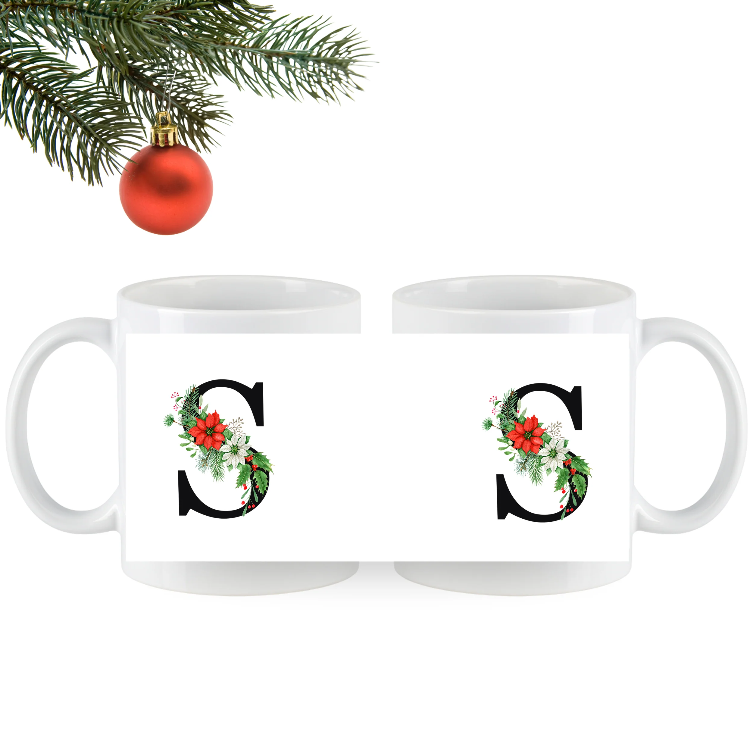 Tasse mit floralem S - Image 4