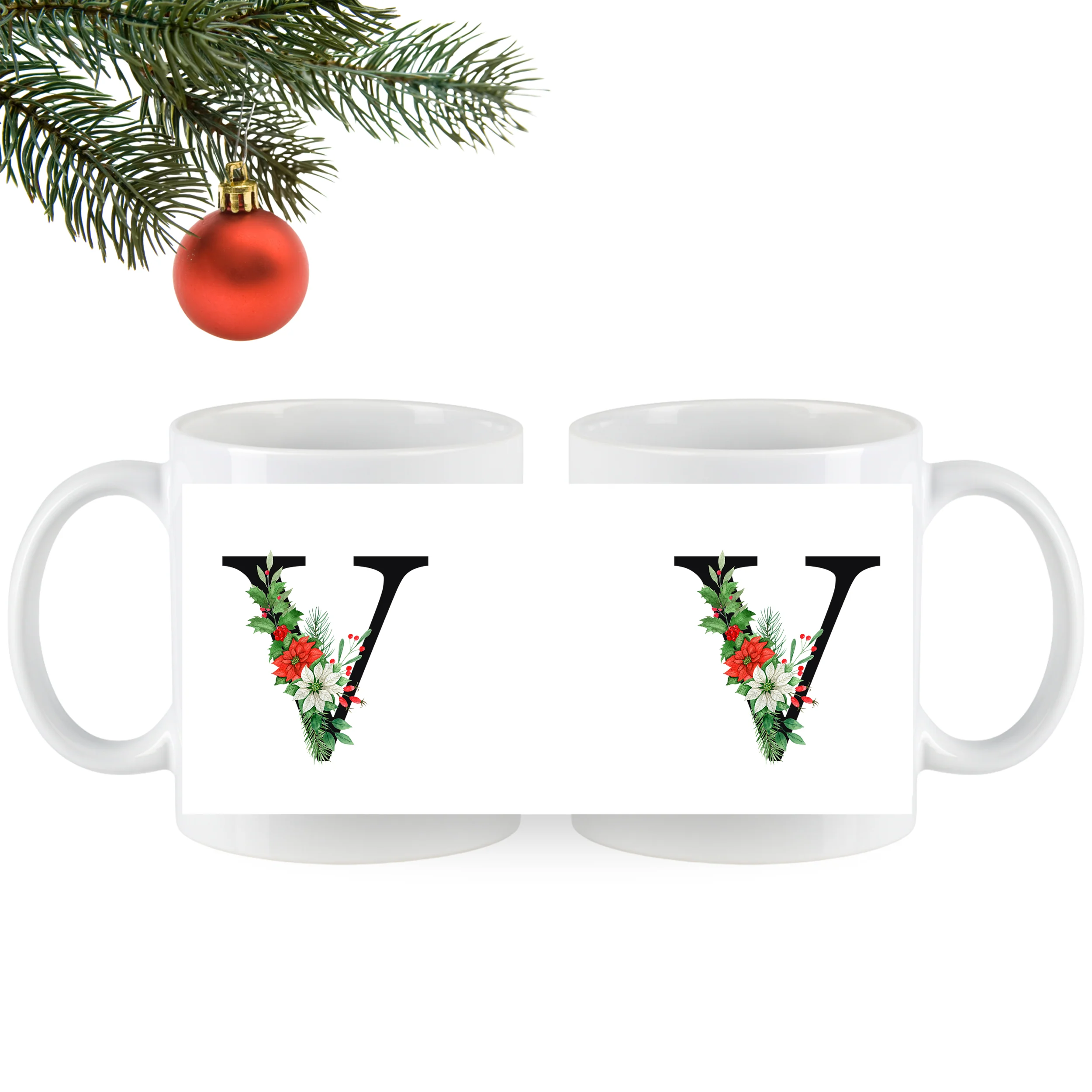 Tasse mit floralem V - Image 4