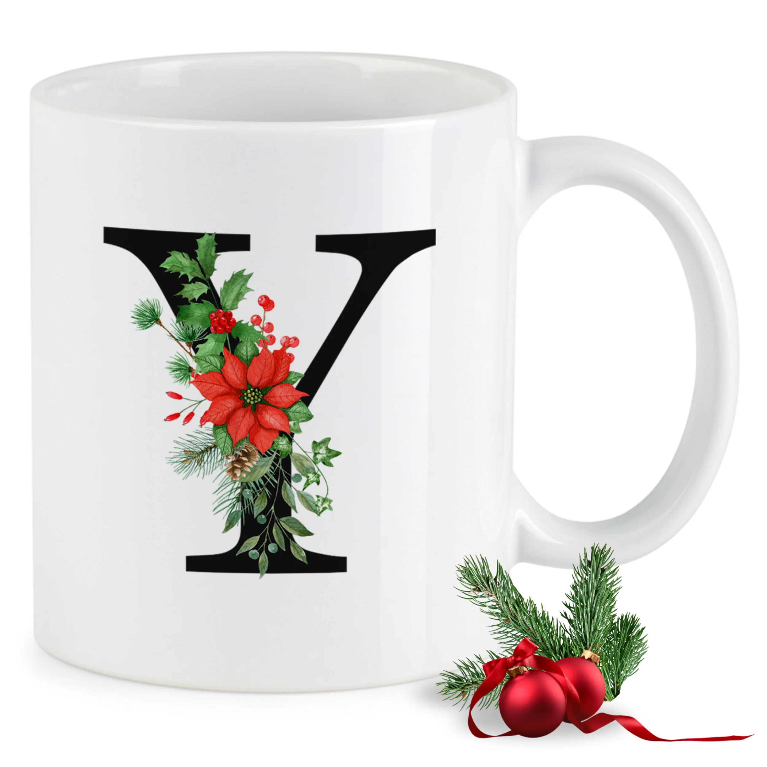Tasse mit floralem Y