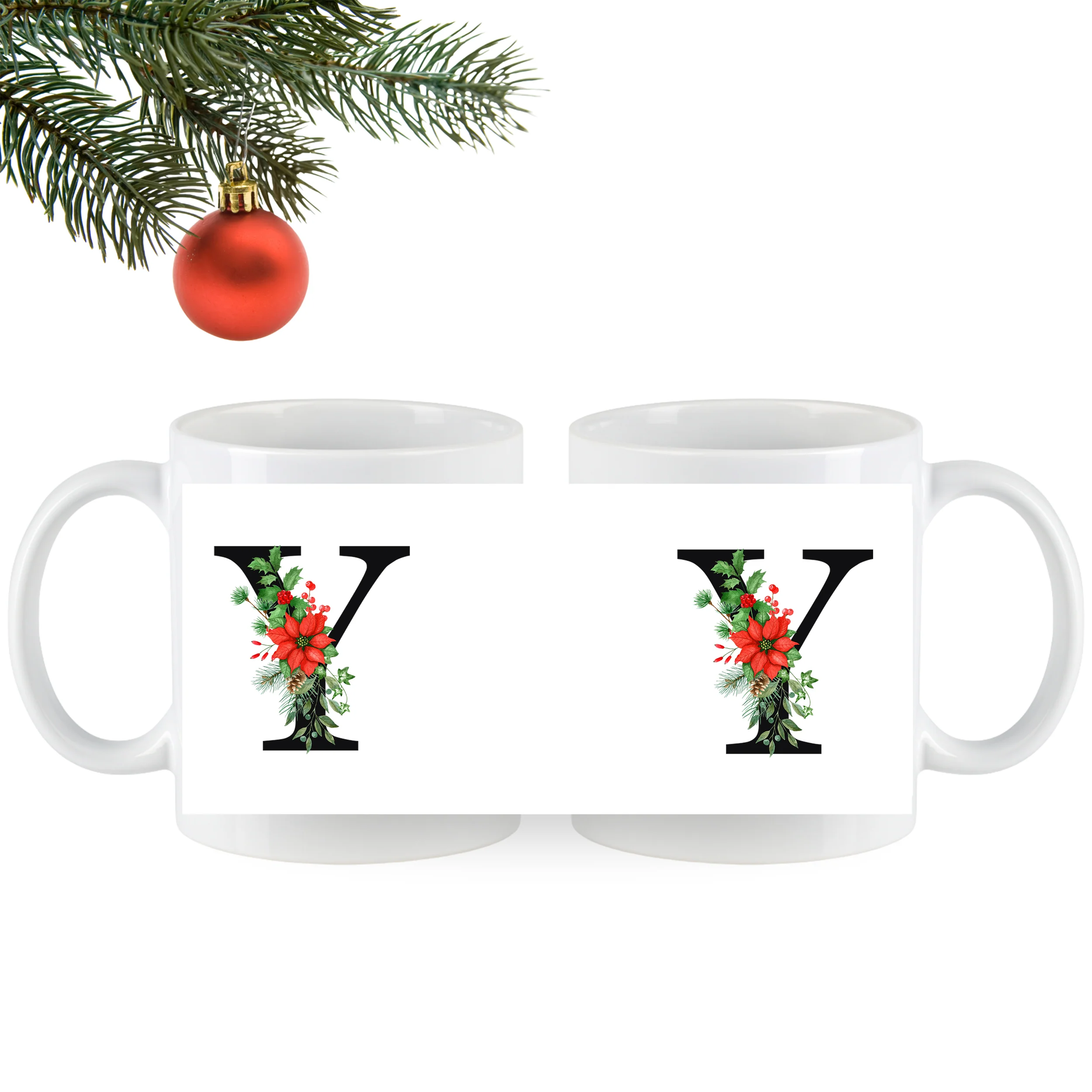 Tasse mit floralem Y - Image 4