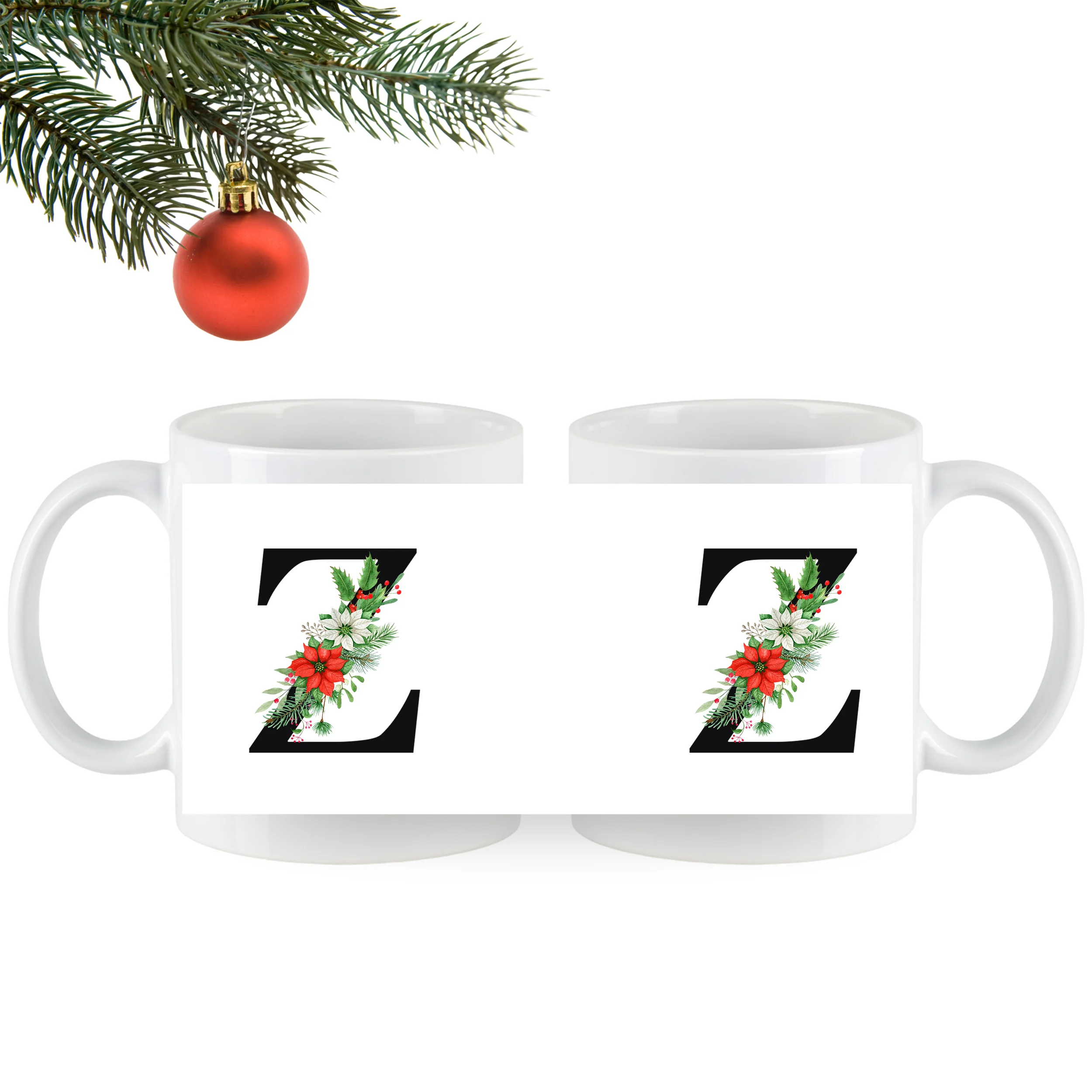Tasse mit floralem Z - Image 4