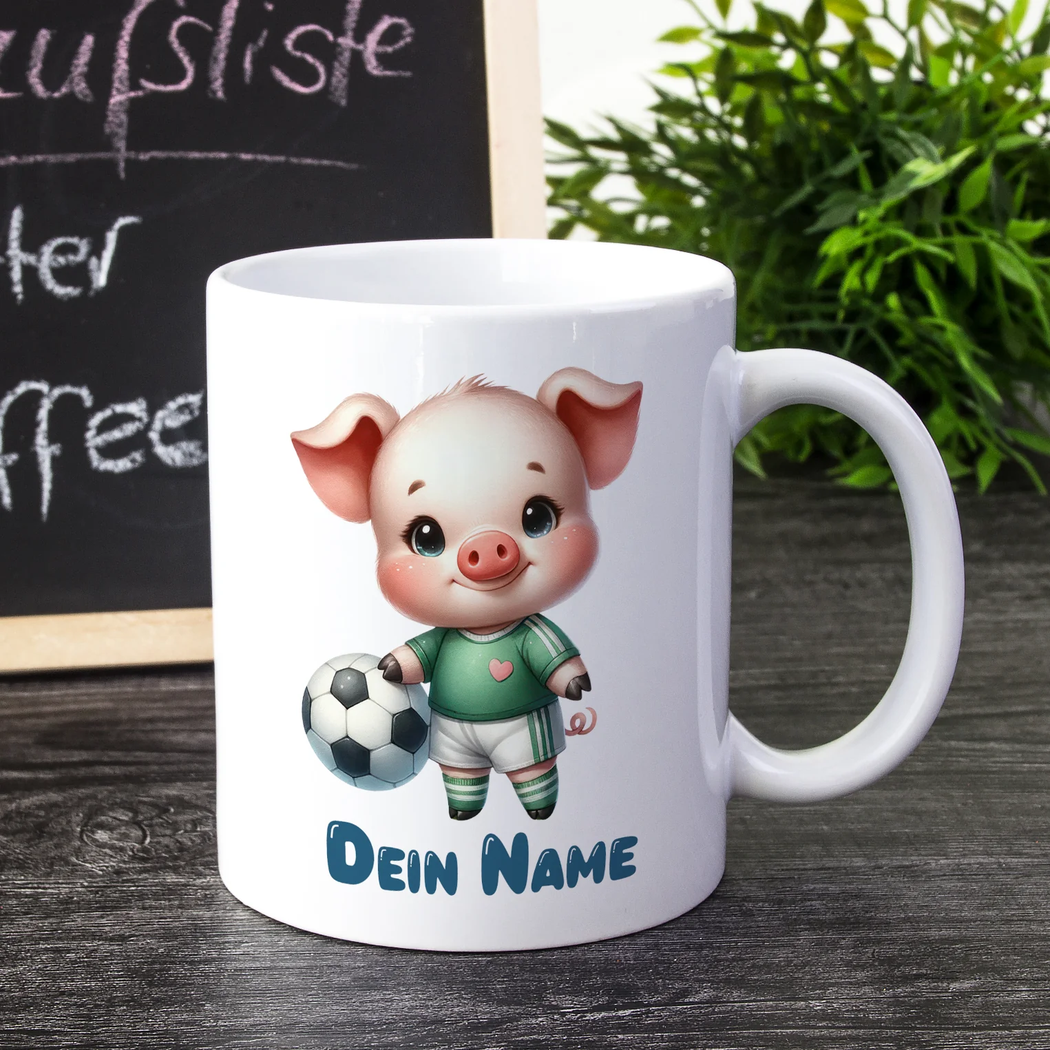 Tasse mit Fußballschwein - Image 2