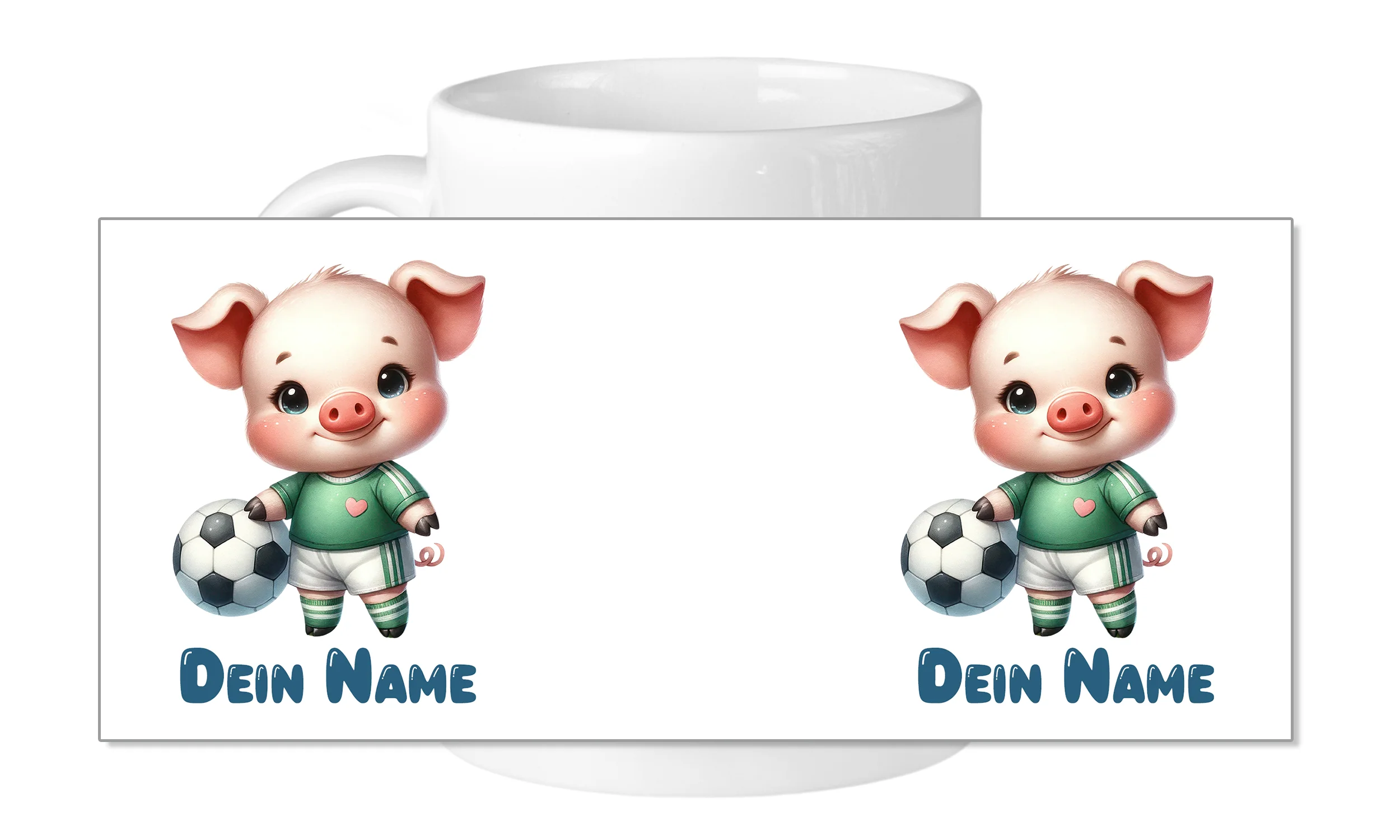 Tasse mit Fußballschwein - Image 5