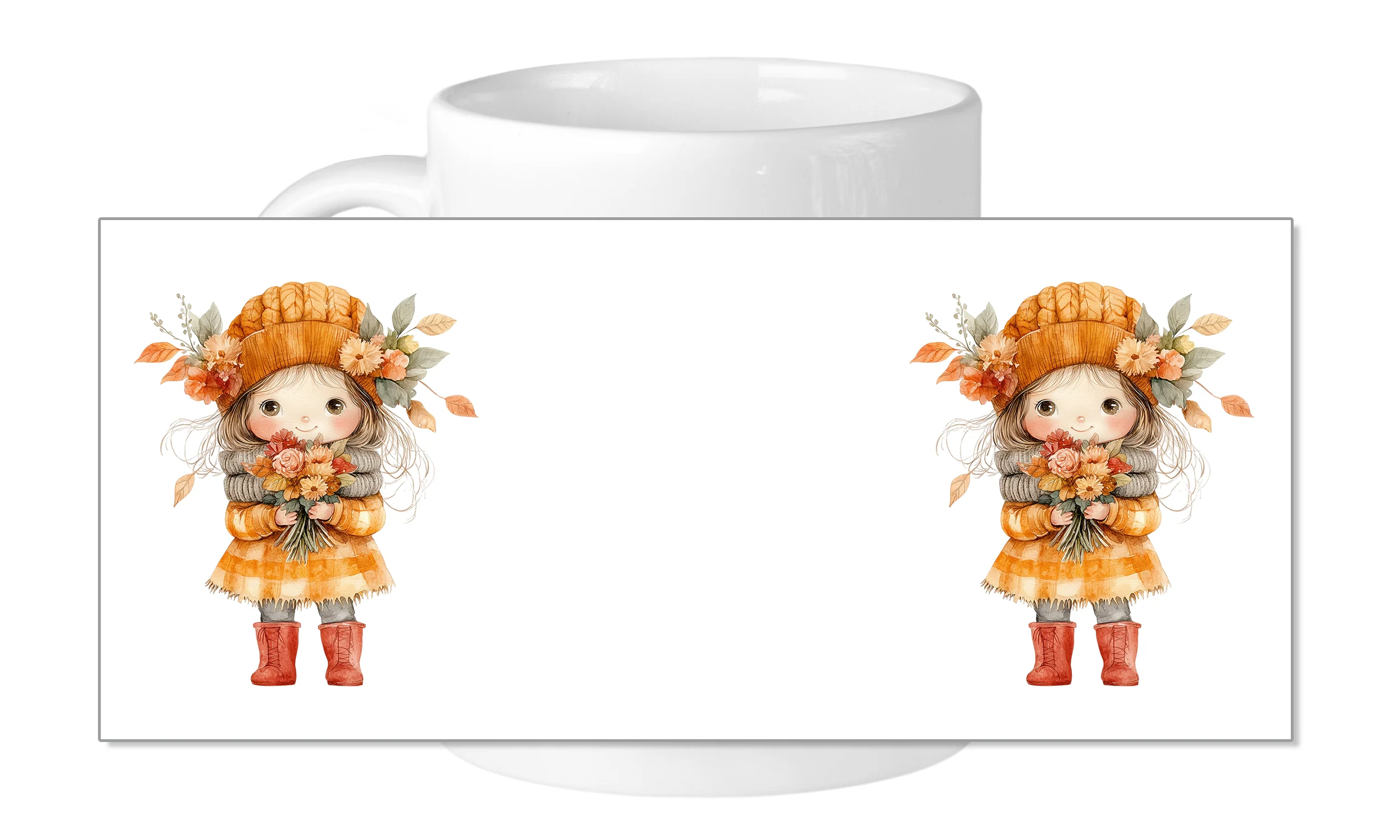 Tasse mit herbstlichem Mädchen - Image 5