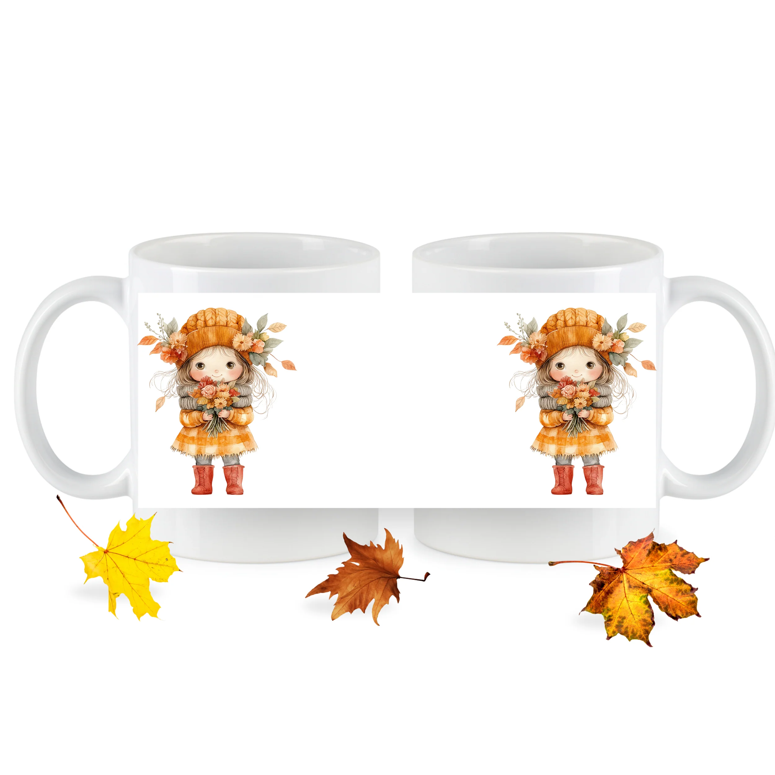 Tasse mit herbstlichem Mädchen - Image 6