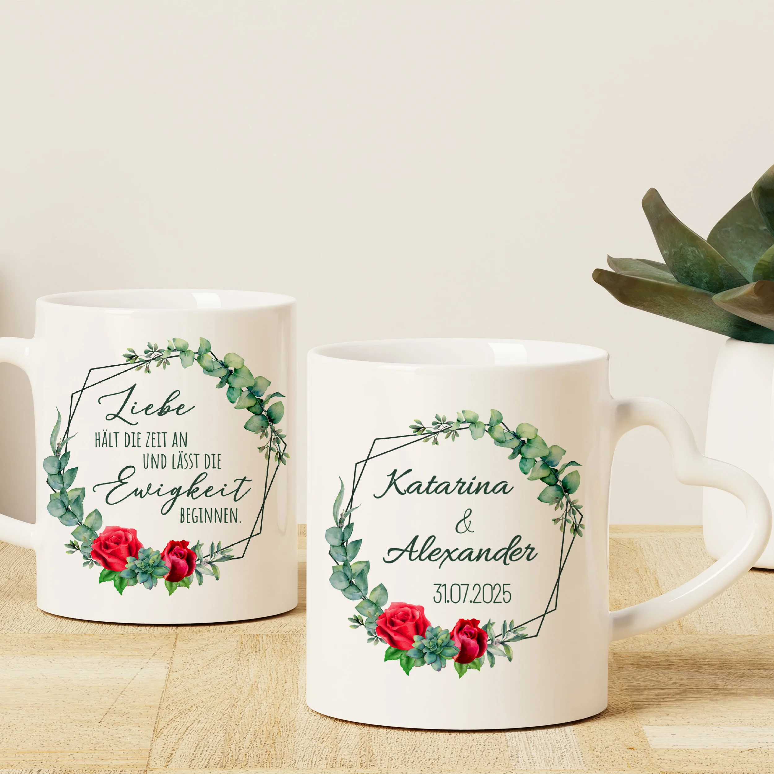 Tasse mit Herzhenkel - Liebe, die verbindet - Image 2