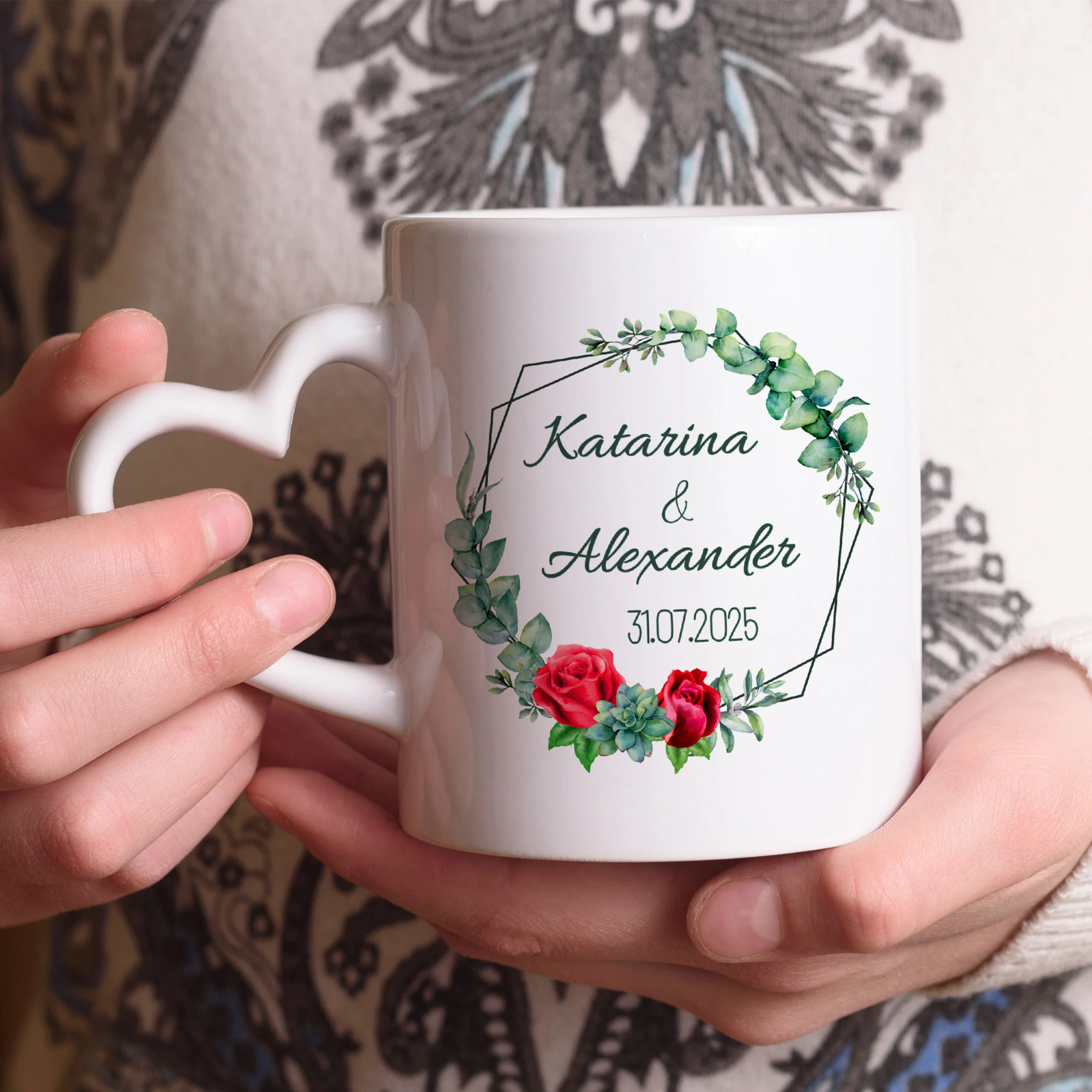 Tasse mit Herzhenkel - Liebe, die verbindet - Image 3