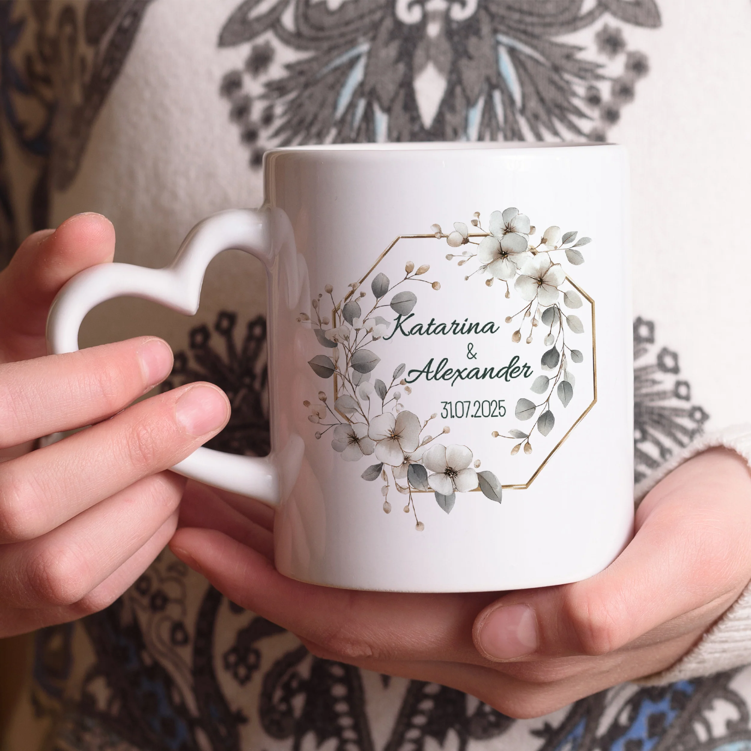 Tasse mit Herzhenkel und personalisiertem Design - Für besondere Momente - Image 3