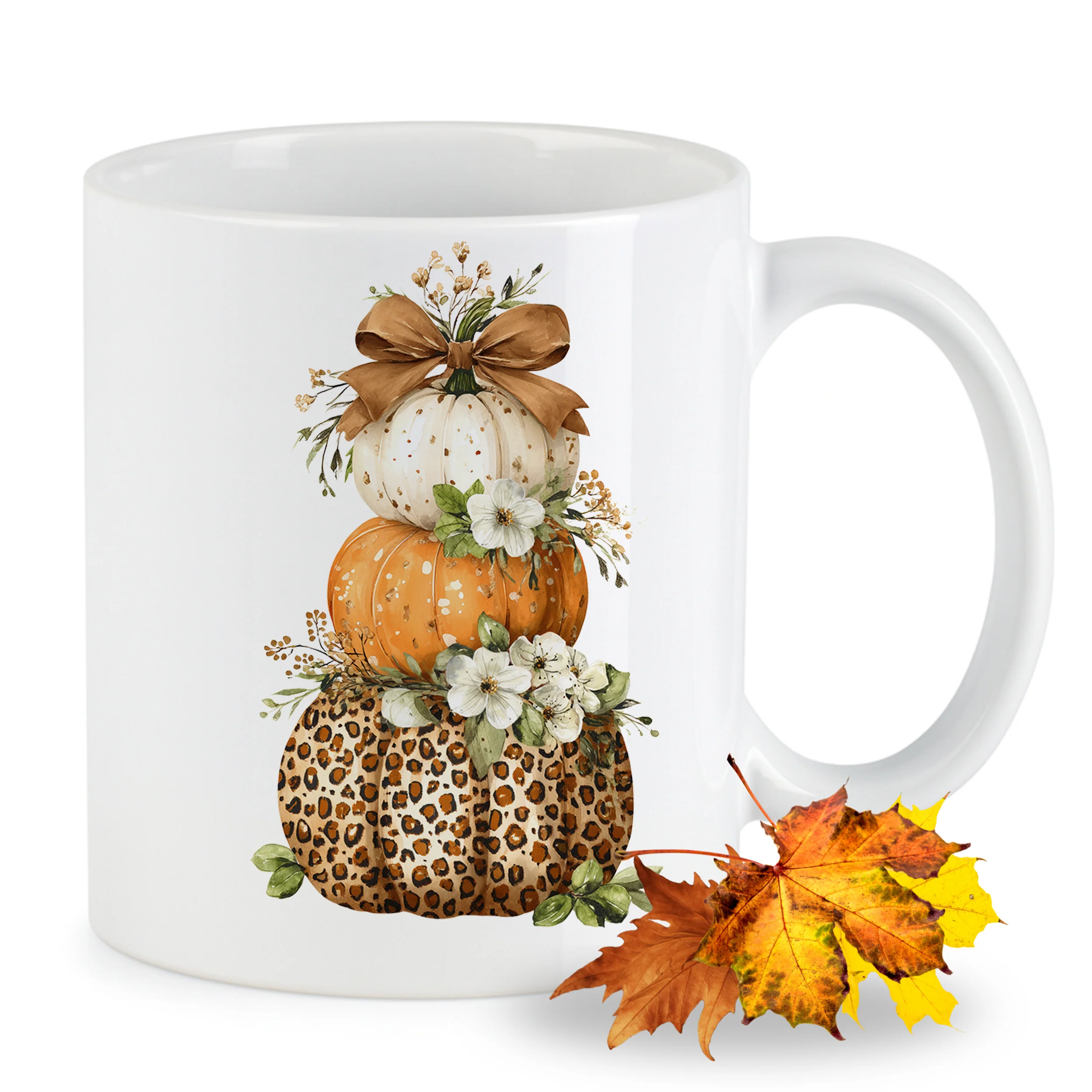 Tasse mit Kürbismotiv