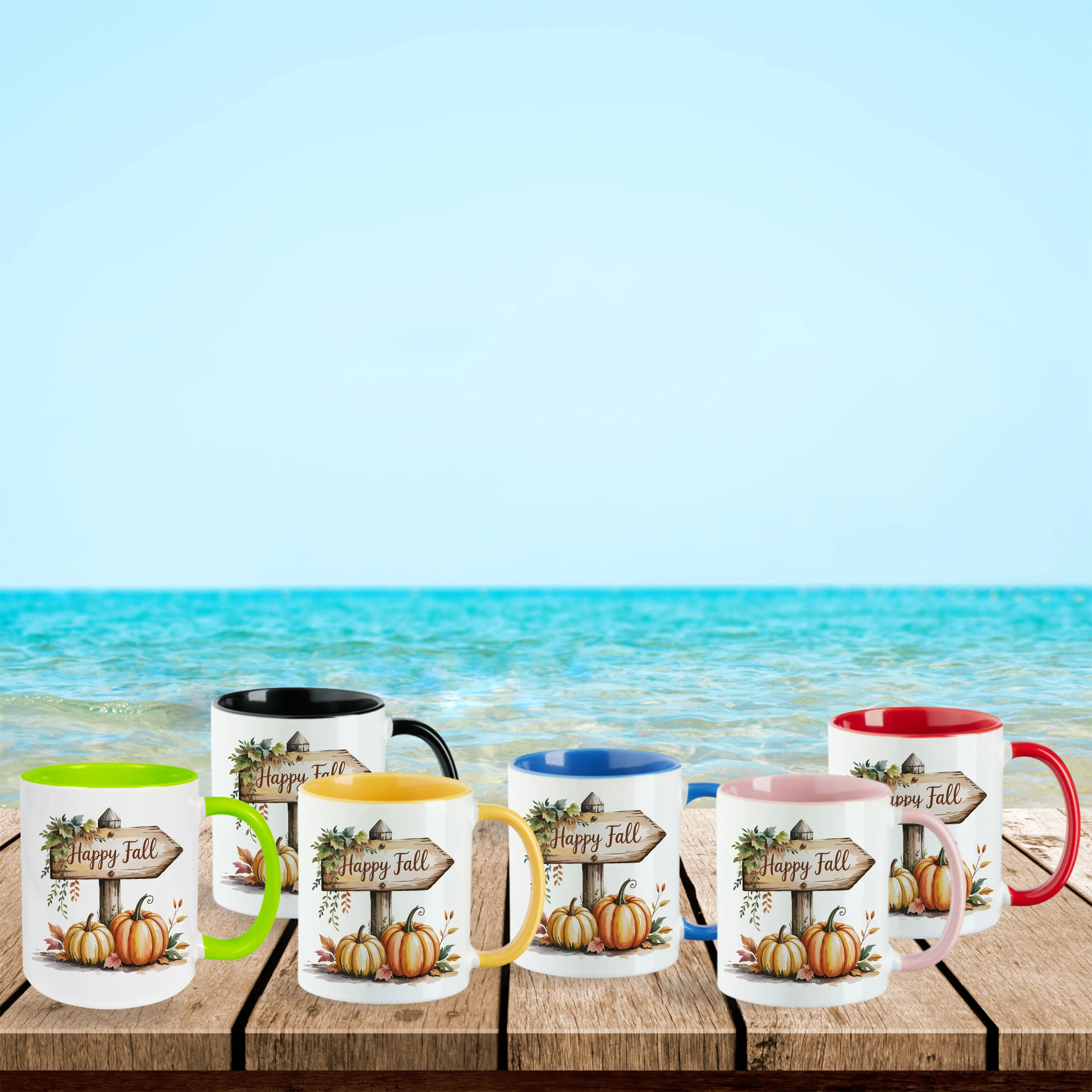 Tasse mit Kürbissen - Image 2