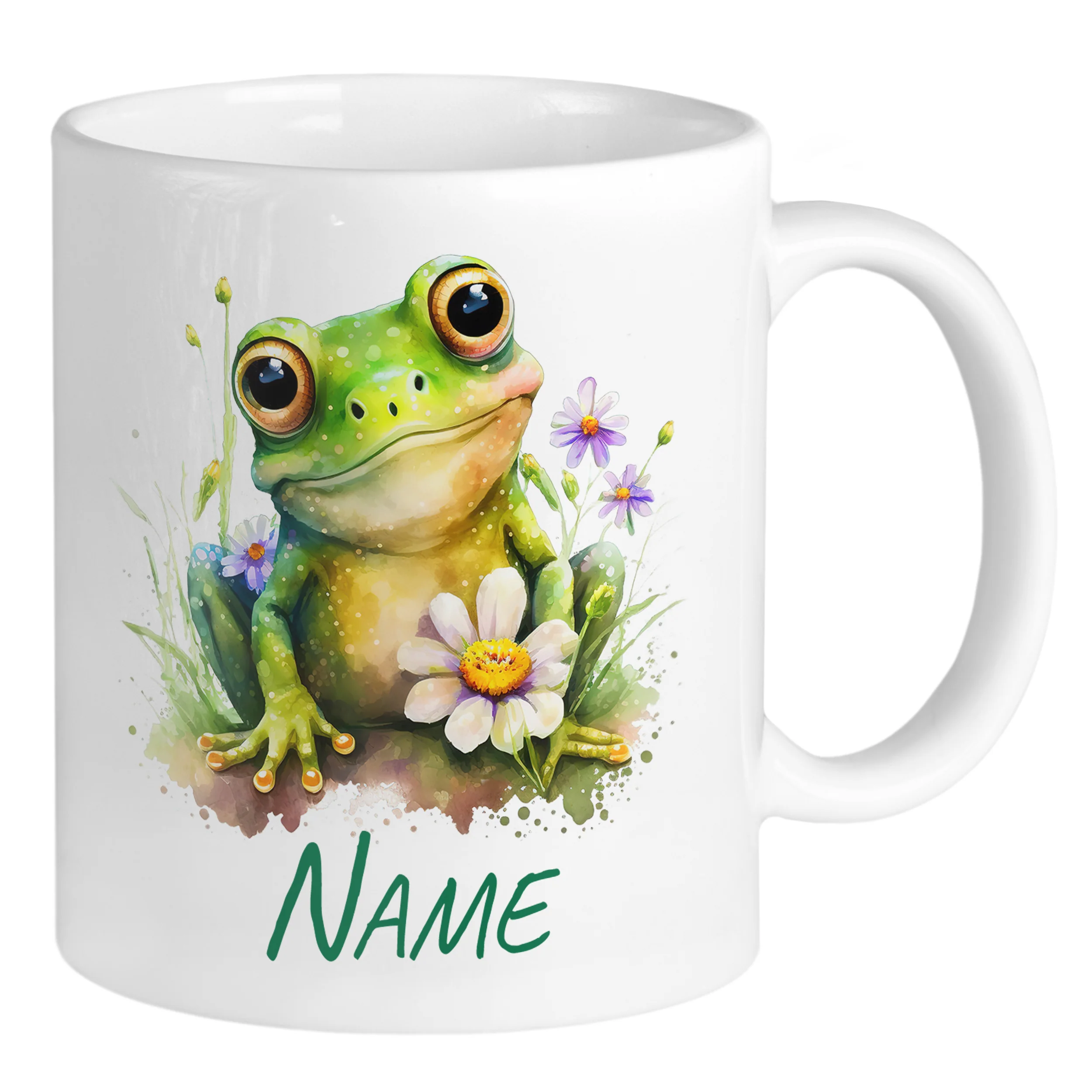 Tasse mit lustigem Frosch