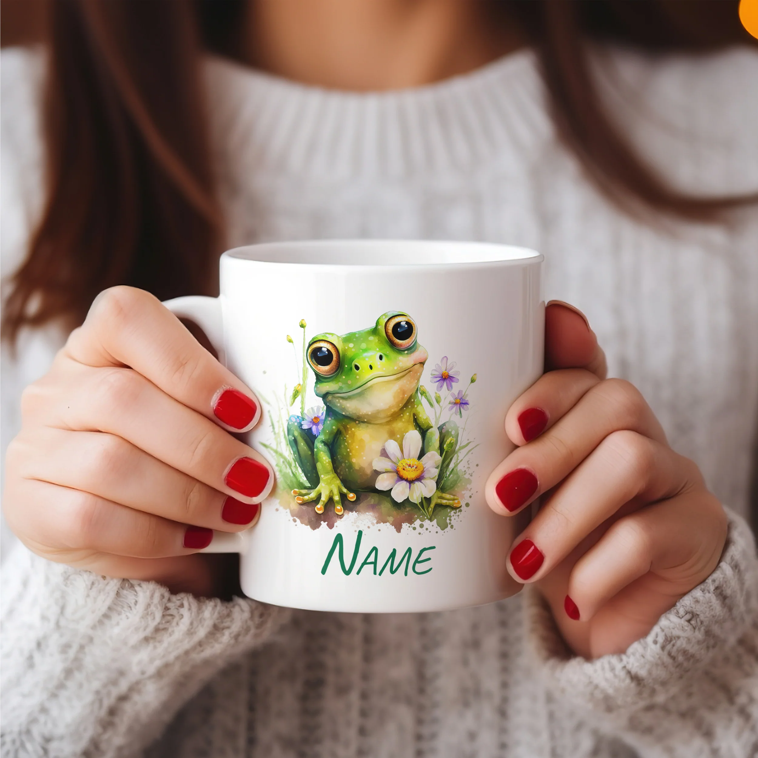 Tasse mit lustigem Frosch - Image 4