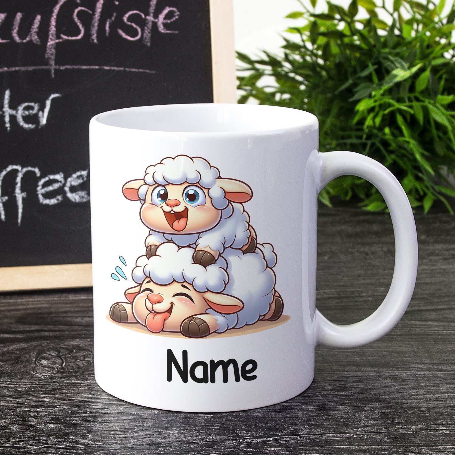 Tasse mit lustigen Schafen - Image 2