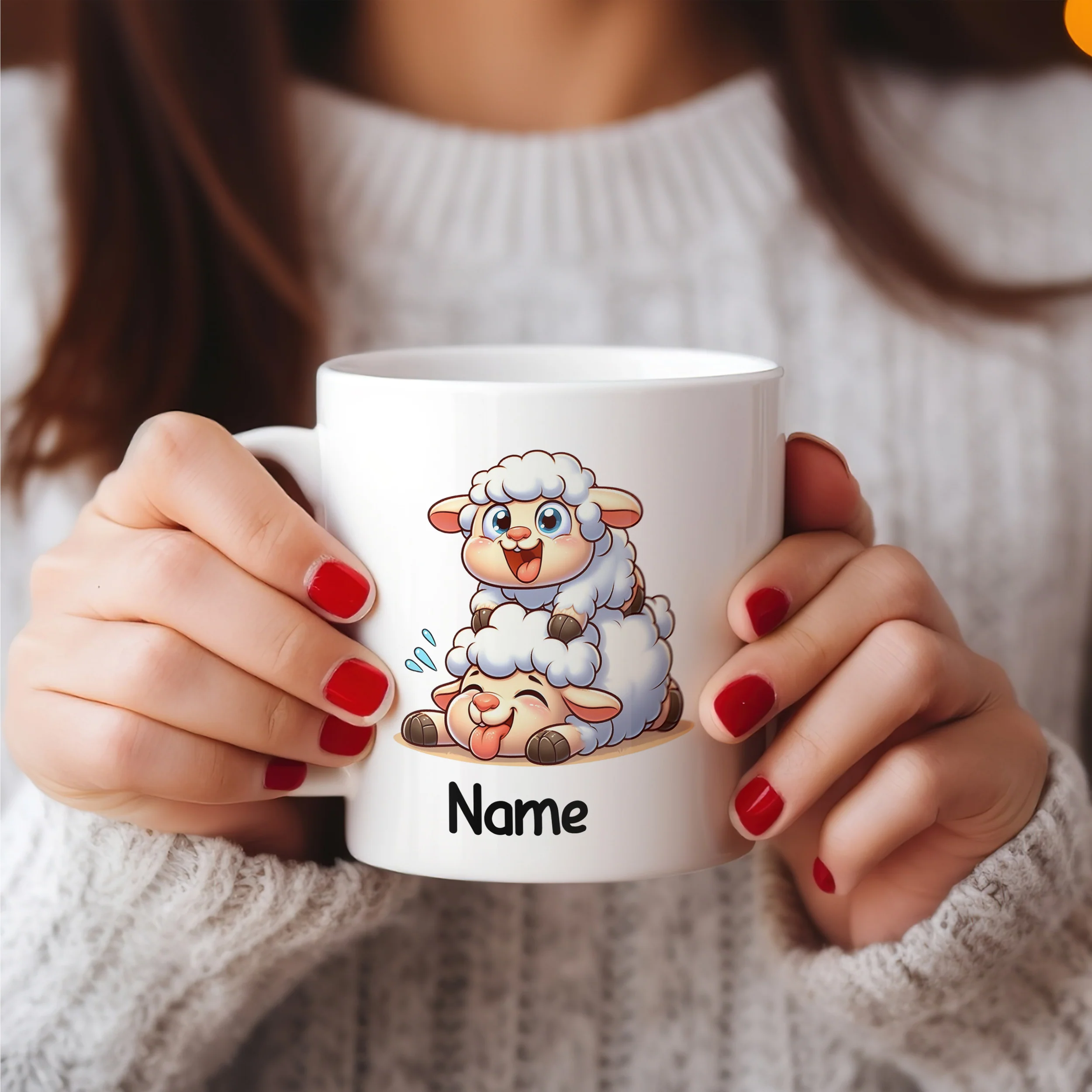 Tasse mit lustigen Schafen - Image 4