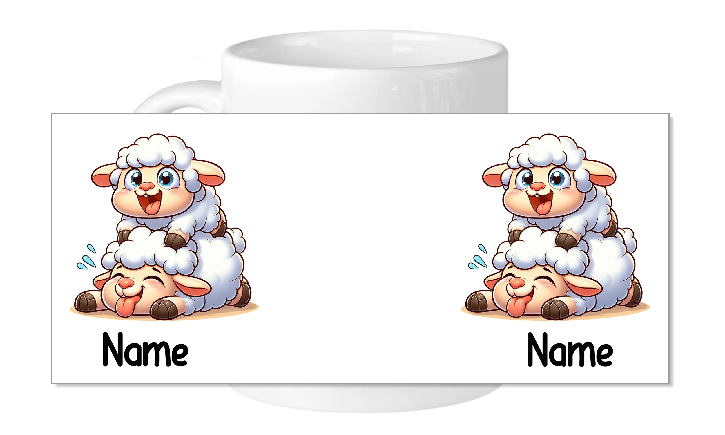 Tasse mit lustigen Schafen - Image 5
